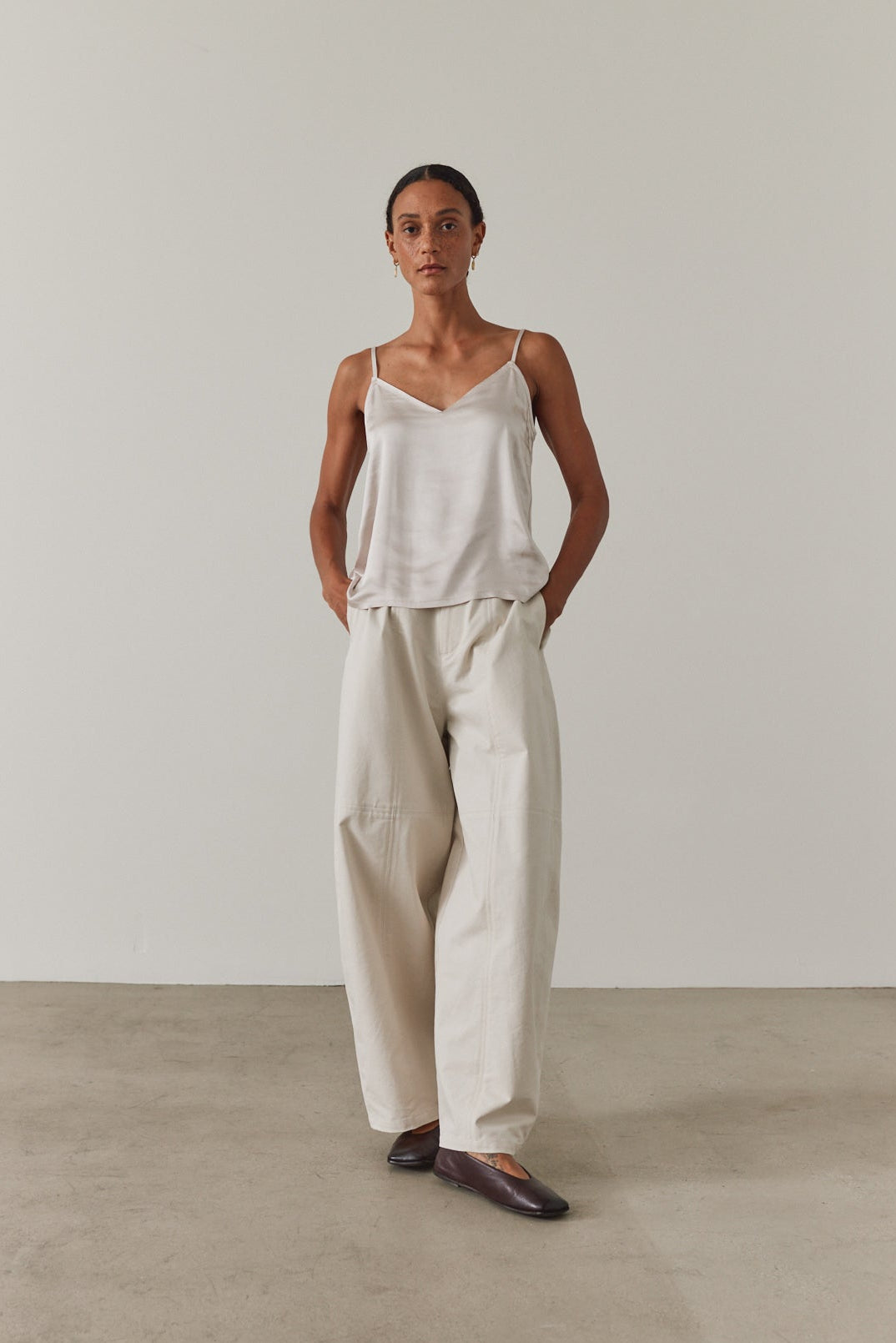 Seamed Barrel Pants