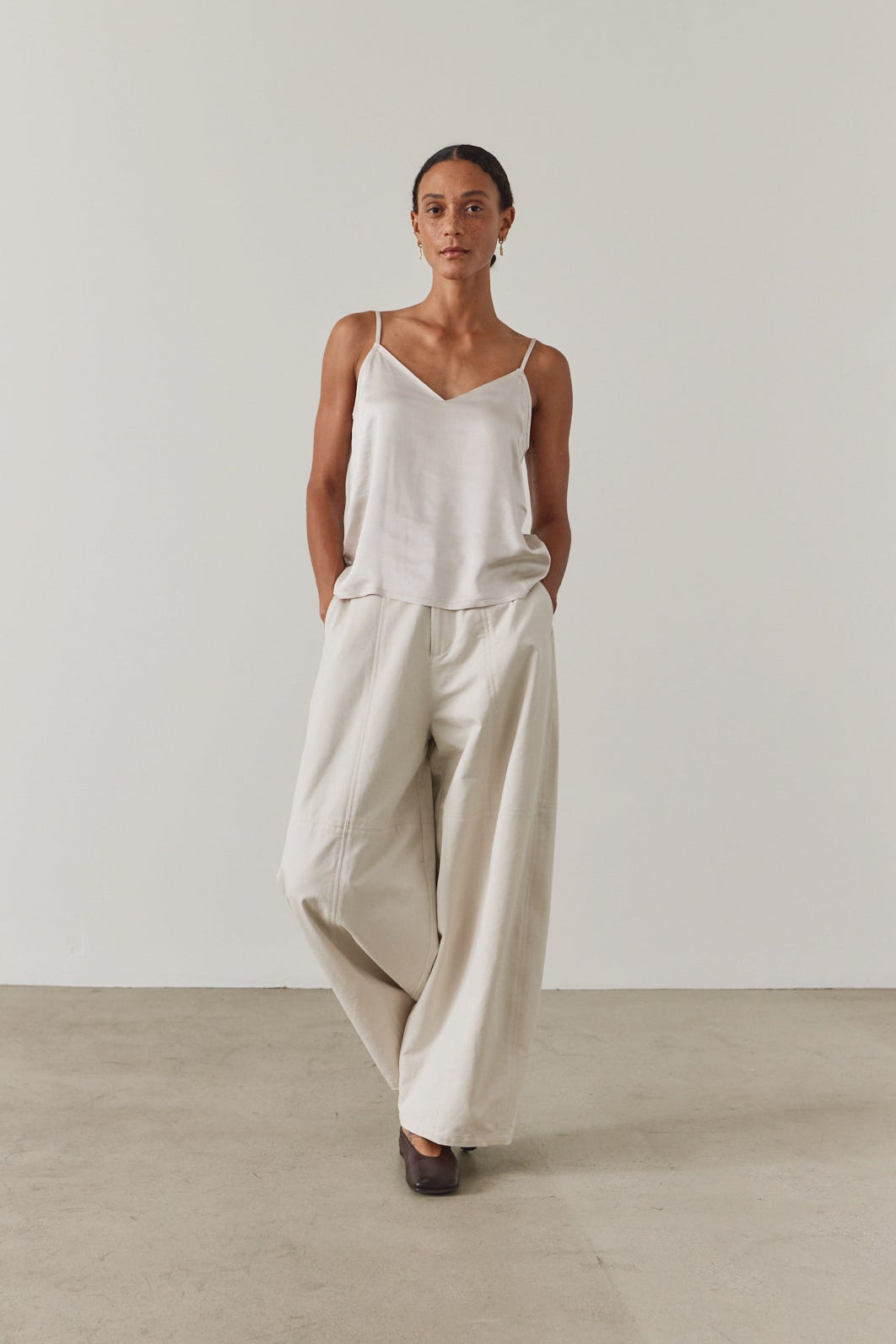 Seamed Barrel Pants