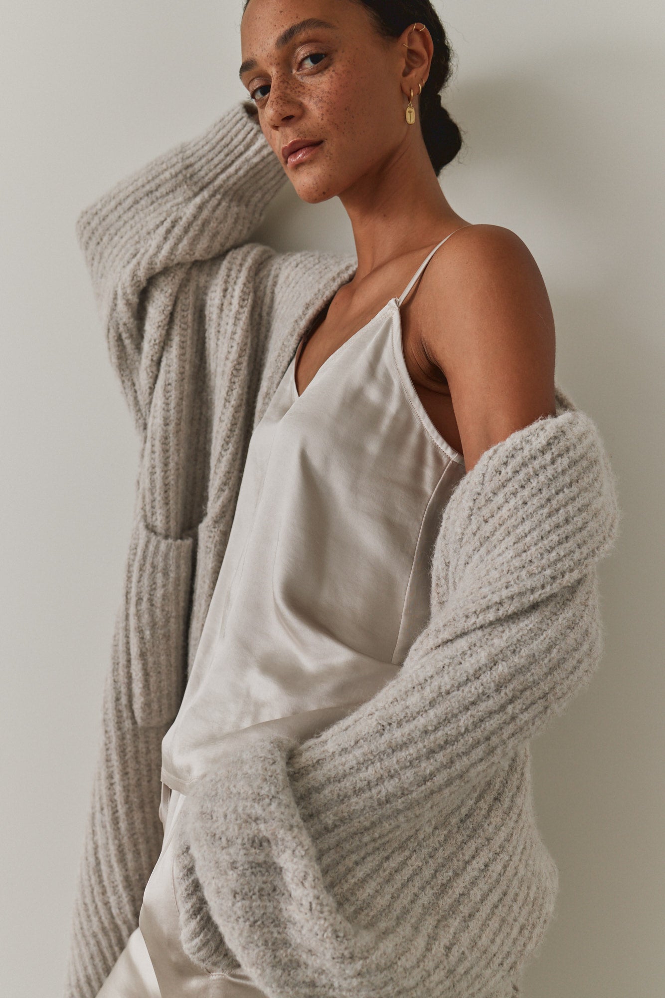 Long Shawl Collar Cardigan