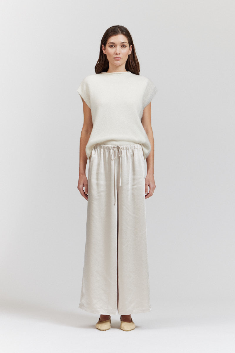 Wide Leg Satin Pants