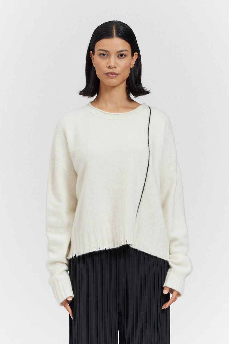 Distress Hem Sweater