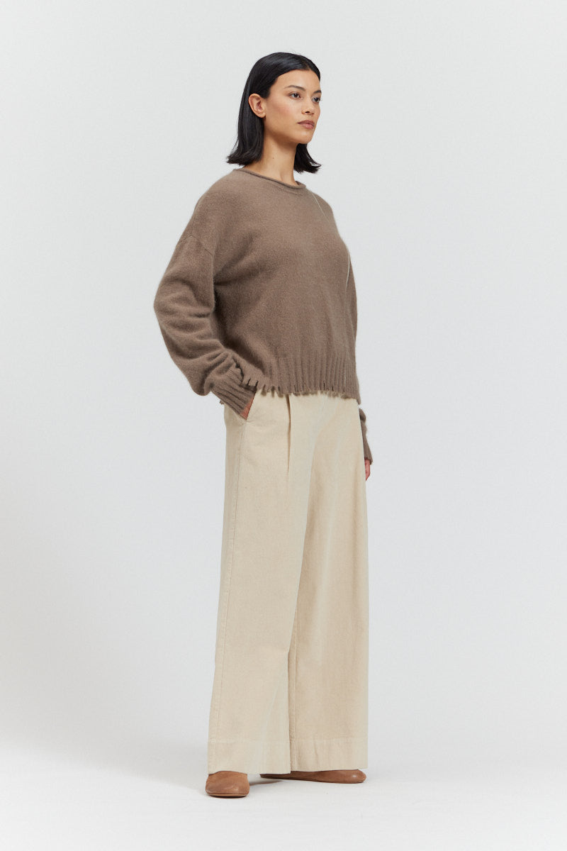 Distress Hem Sweater