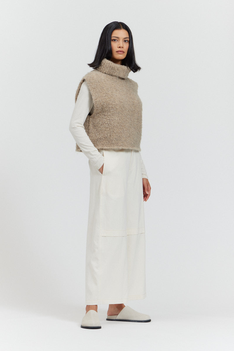 Textured Turtleneck Shell