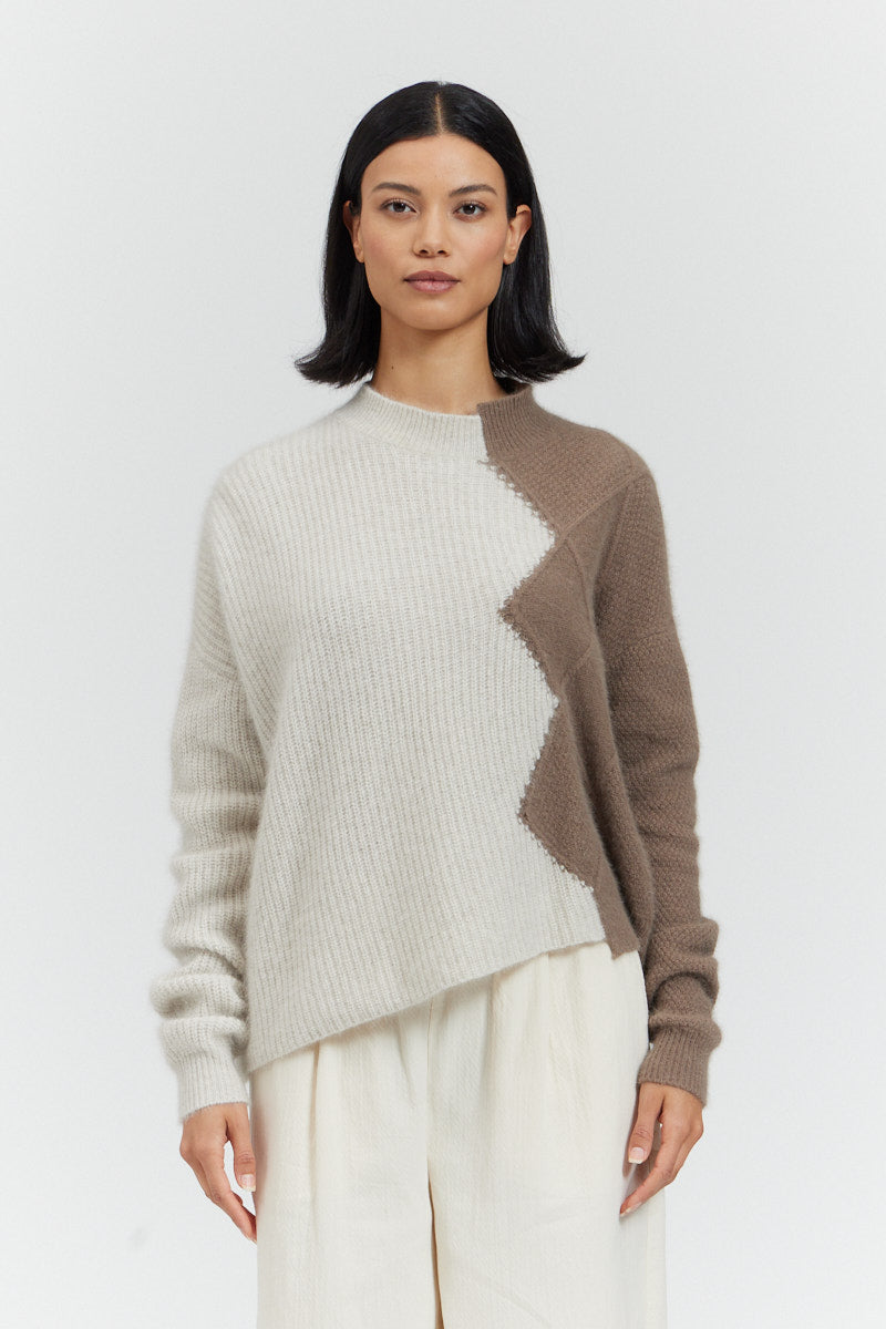 Cable Block Sweater