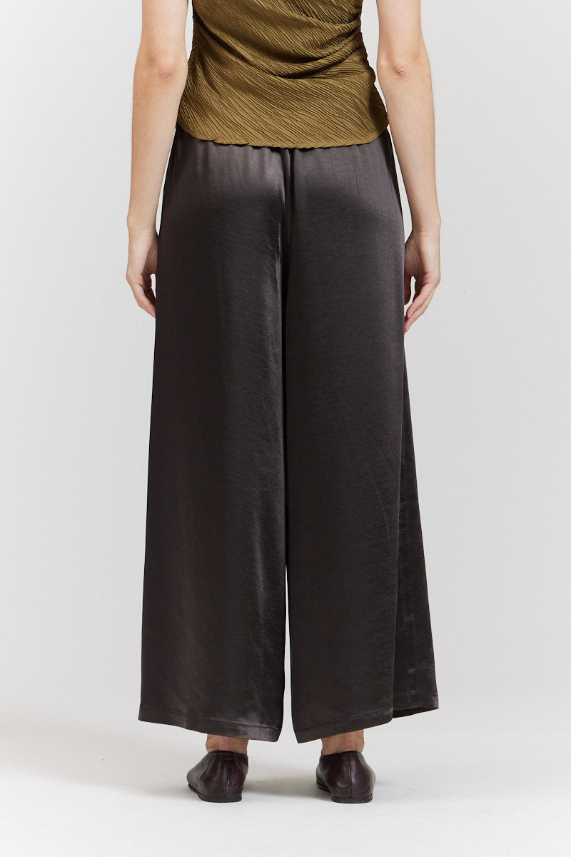 Wide Leg Satin Pants