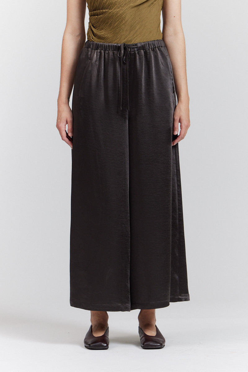 Wide Leg Satin Pants