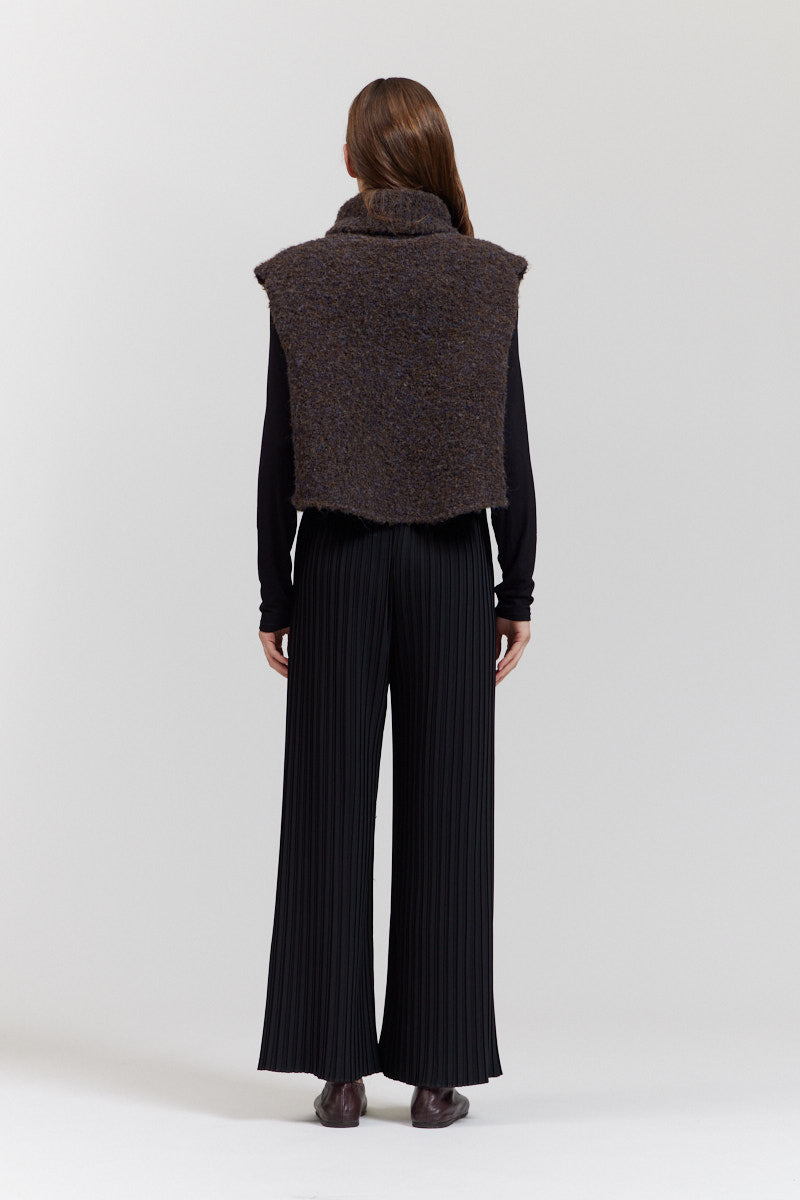 Textured Turtleneck Shell