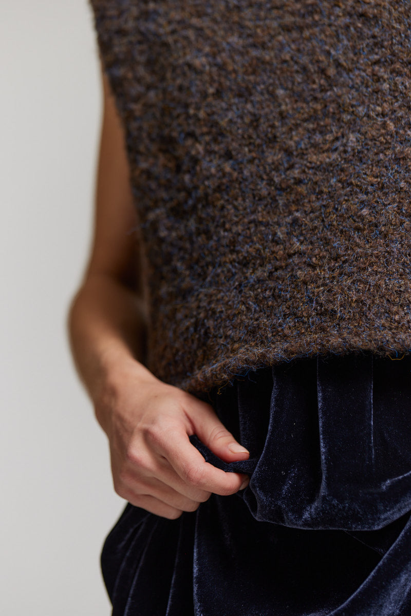 Textured Turtleneck Shell