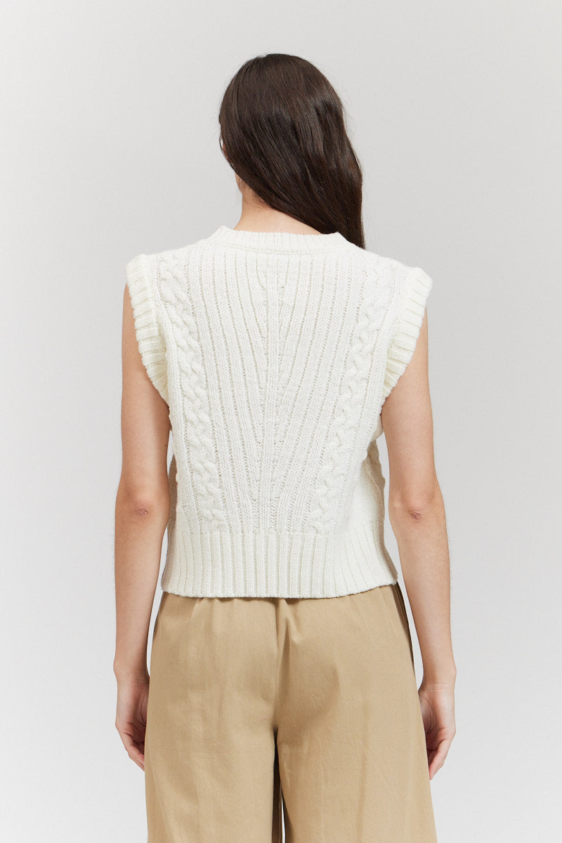 Cable Knit Vest