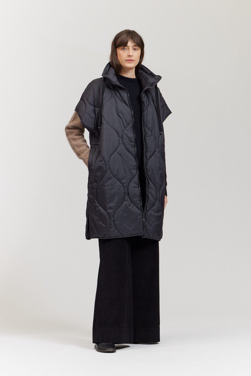 Long Quilted Vest