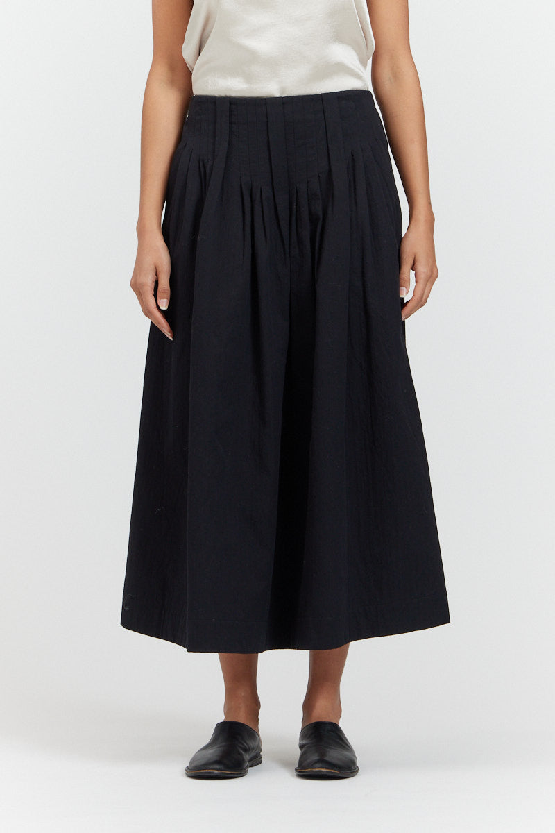 Pleated Midi Skirt