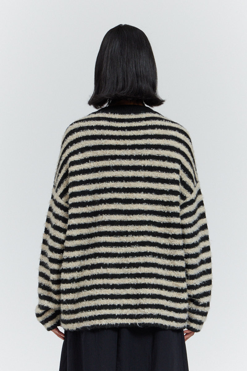 Texture Stripe Cardigan