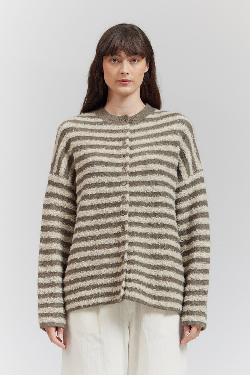 Texture Stripe Cardigan