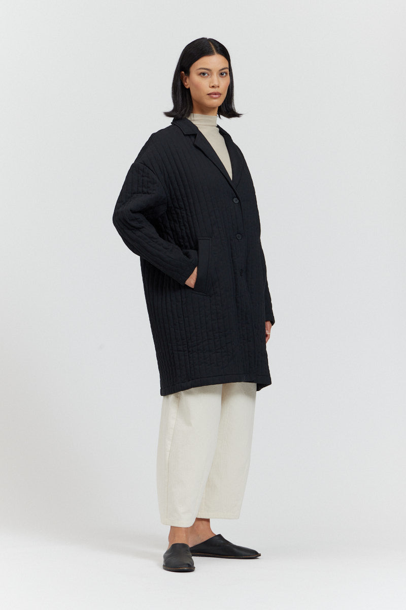 Quilted Long Coat