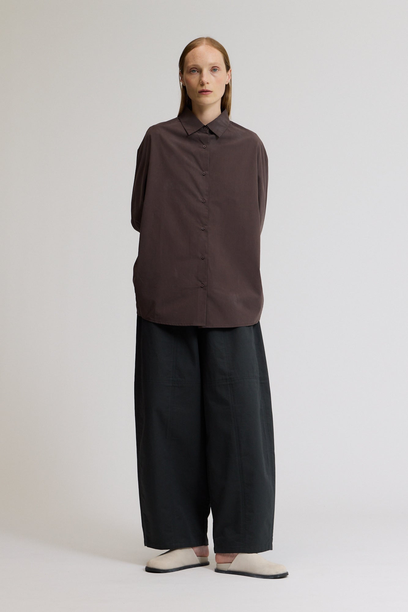 Seamed Barrel Pants