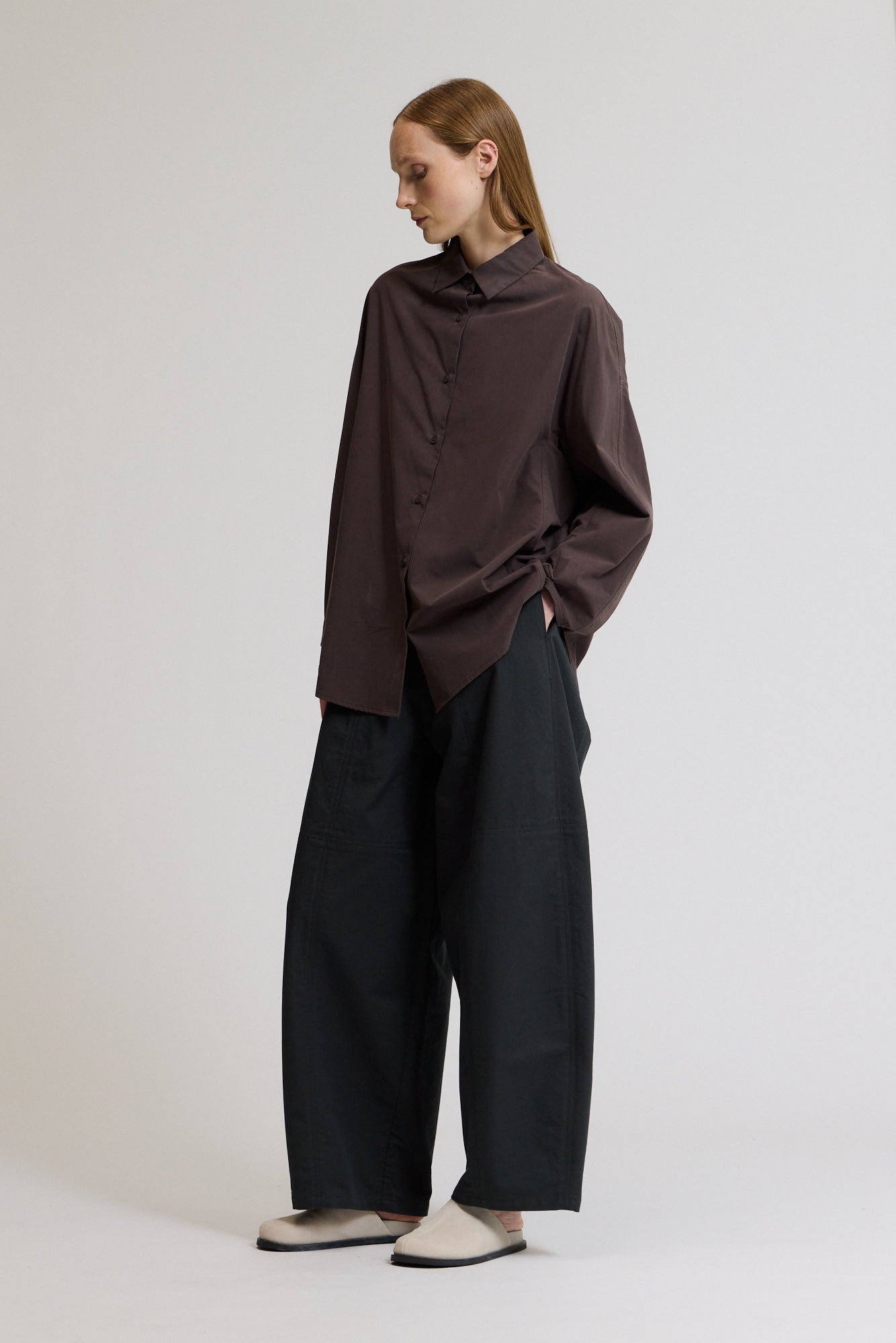 Seamed Barrel Pants
