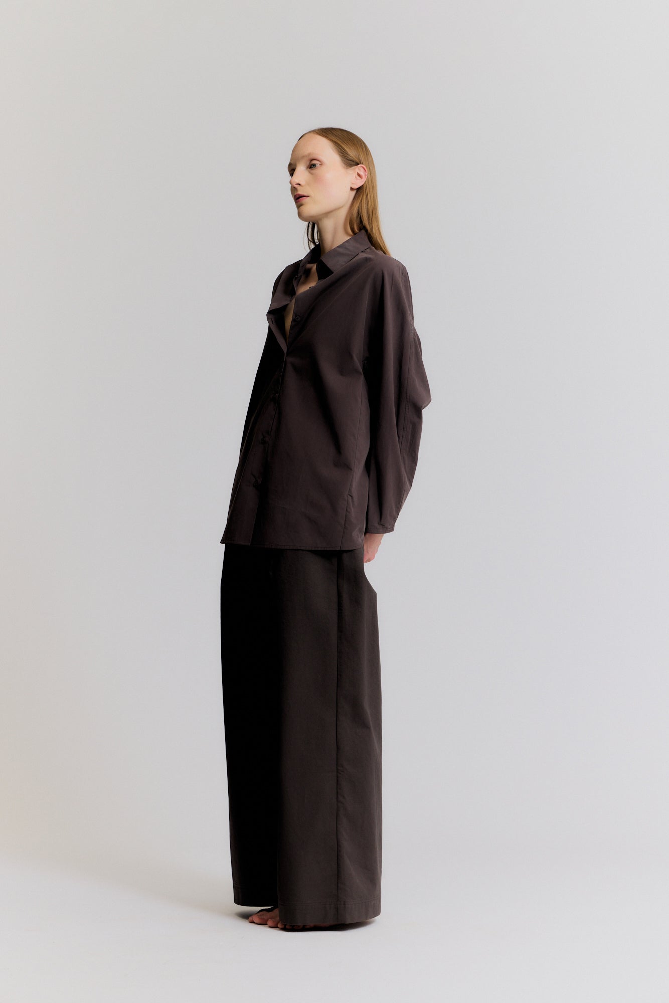 Wide Leg Tuck Pants