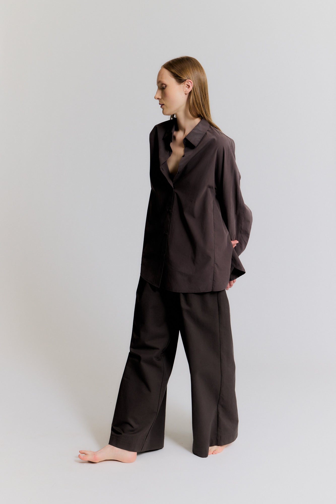 Wide Leg Tuck Pants