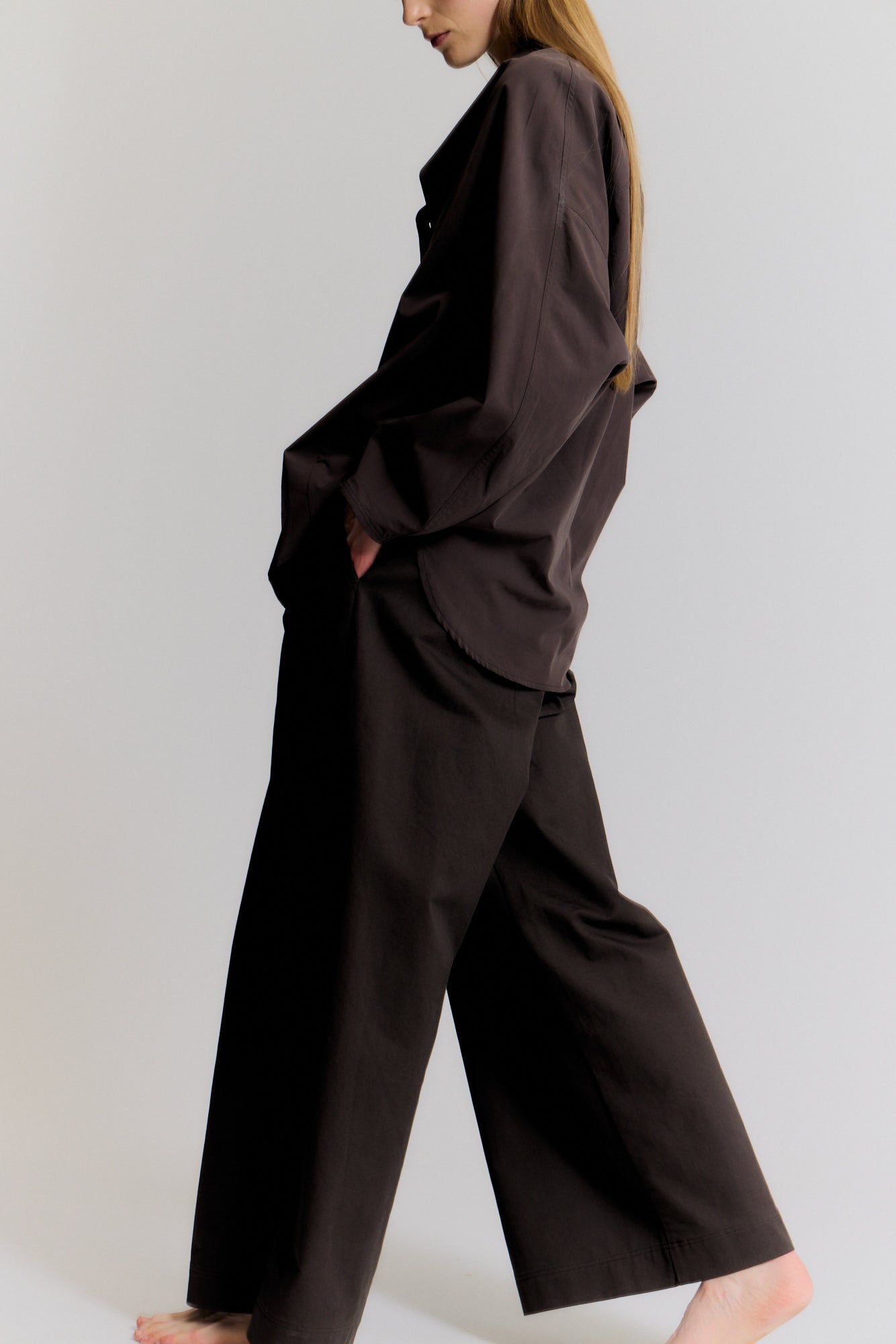 Wide Leg Tuck Pants