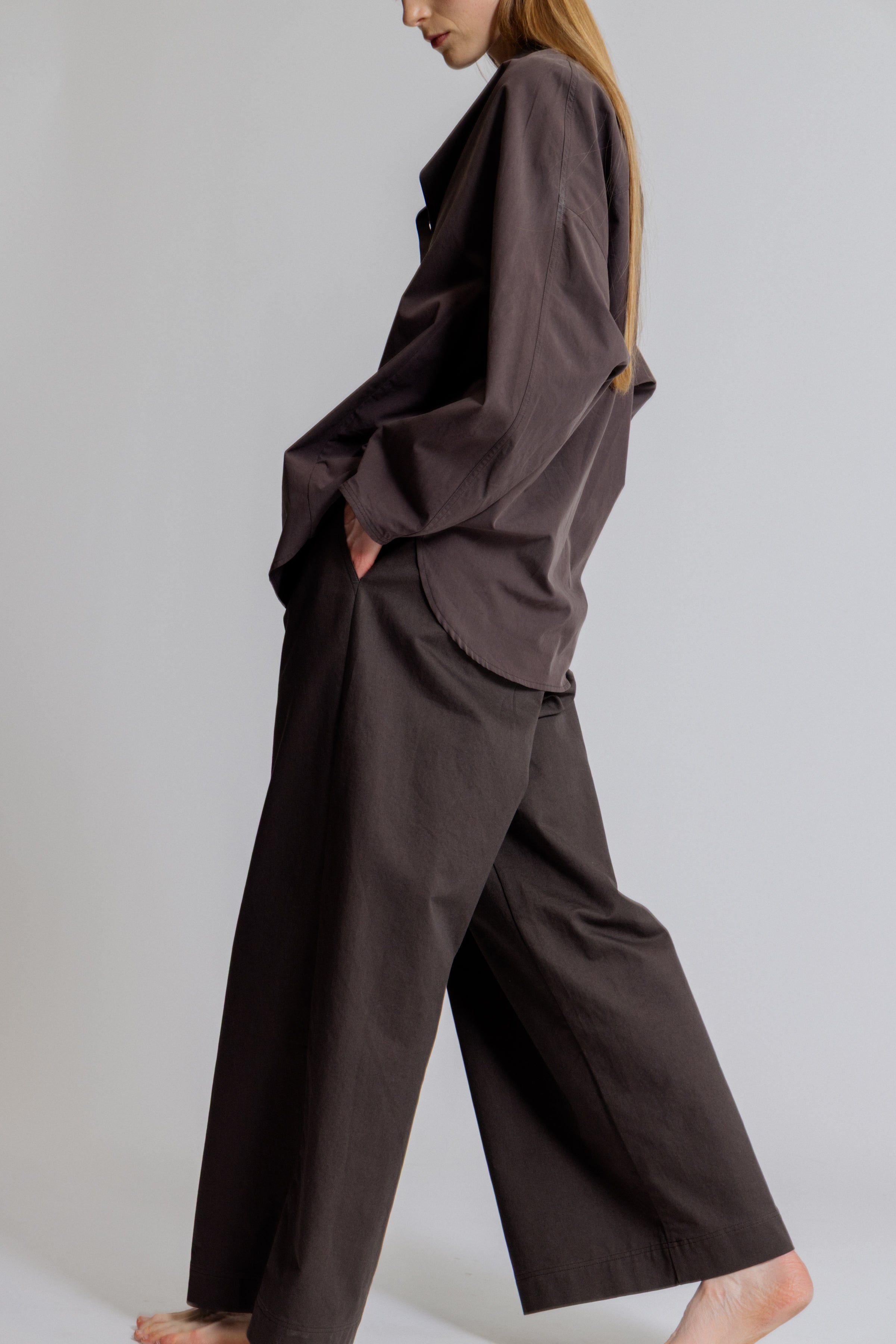 Wide Leg Tuck Pants