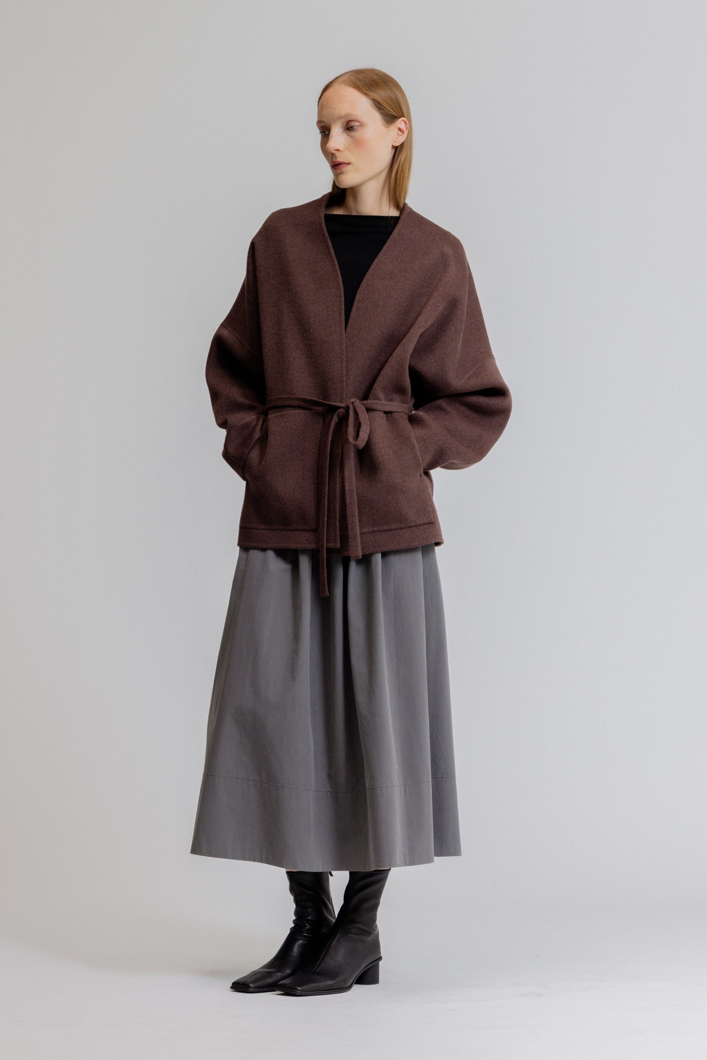 Oversized Short Wool Coat