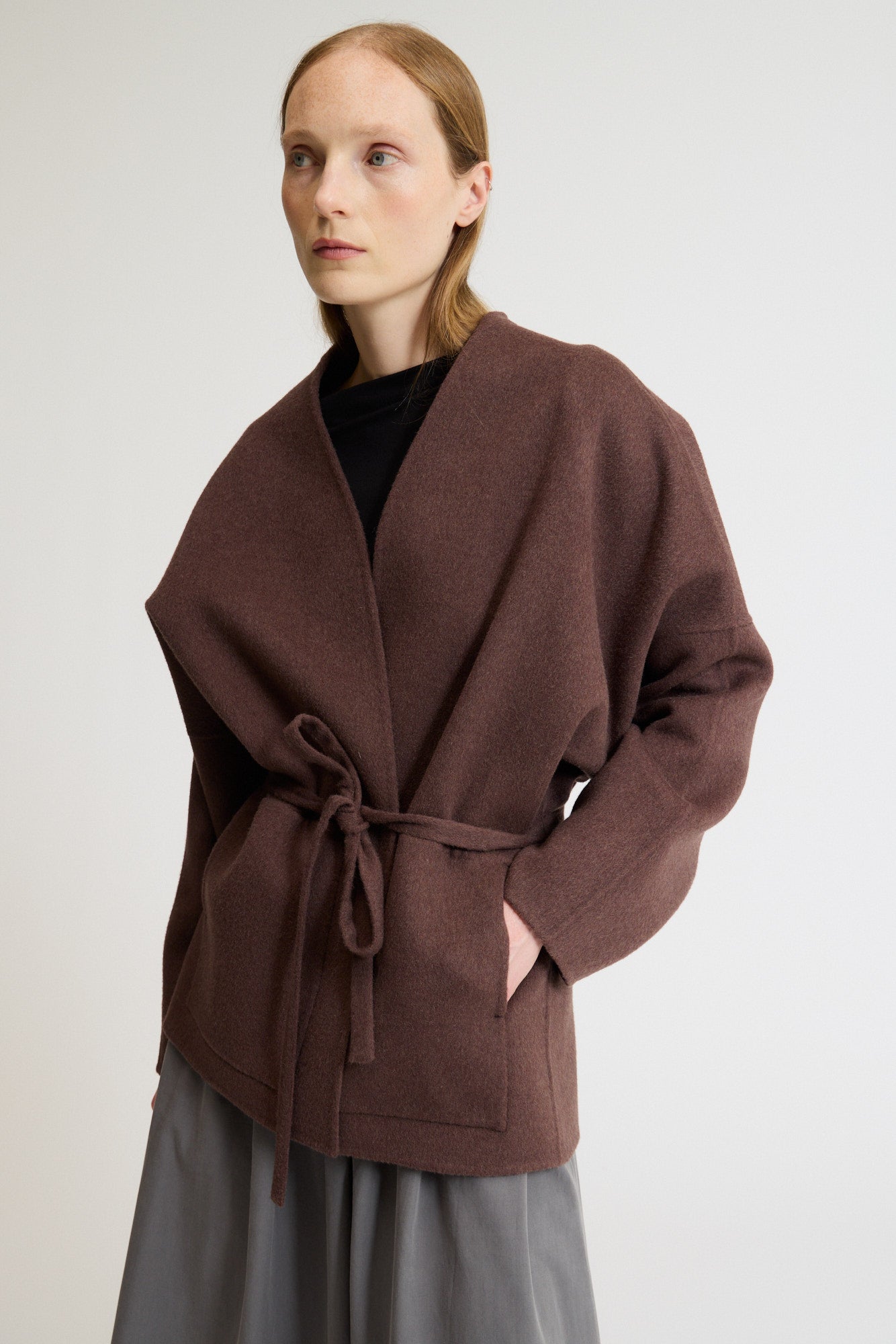 Oversized Short Wool Coat