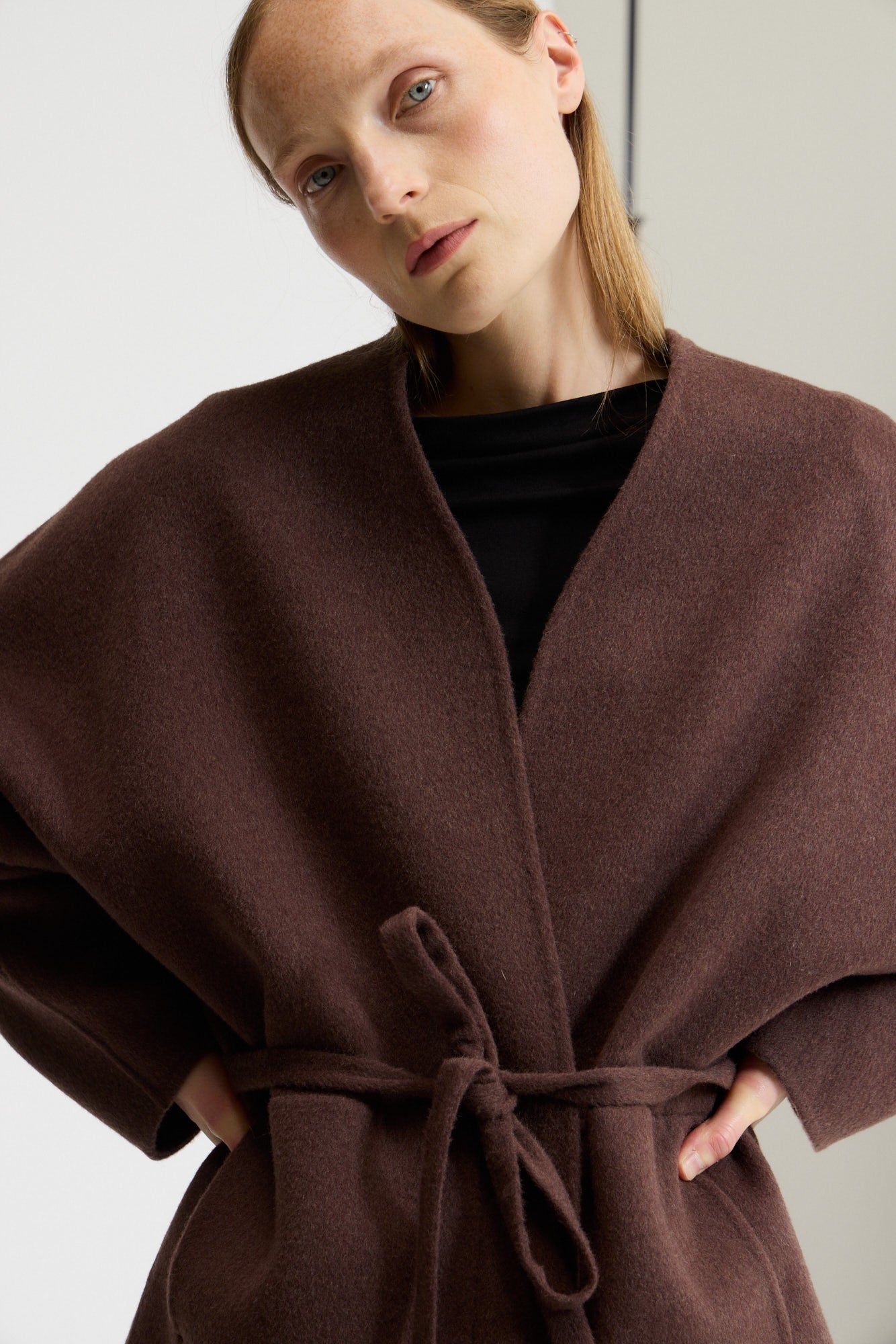 Oversized Short Wool Coat