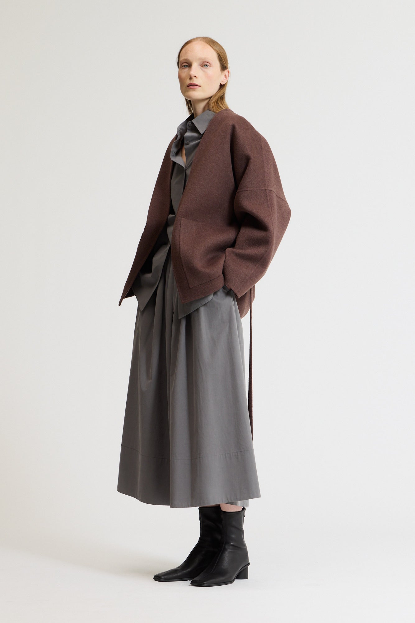 Oversized Short Wool Coat