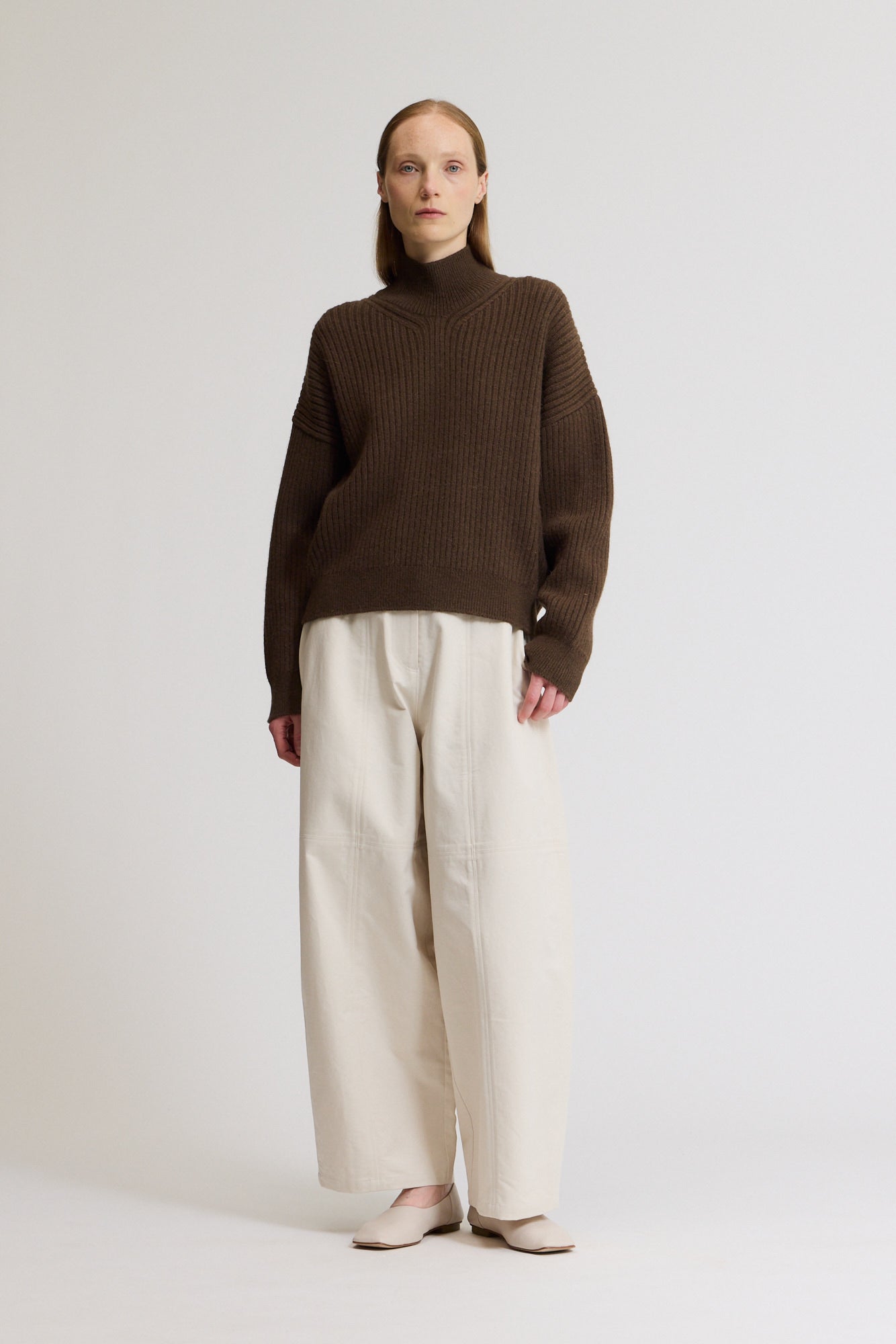 Ribbed Turtleneck Sweater