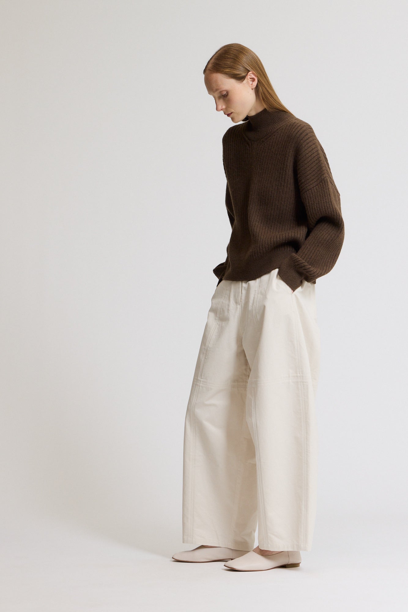 Seamed Barrel Pants