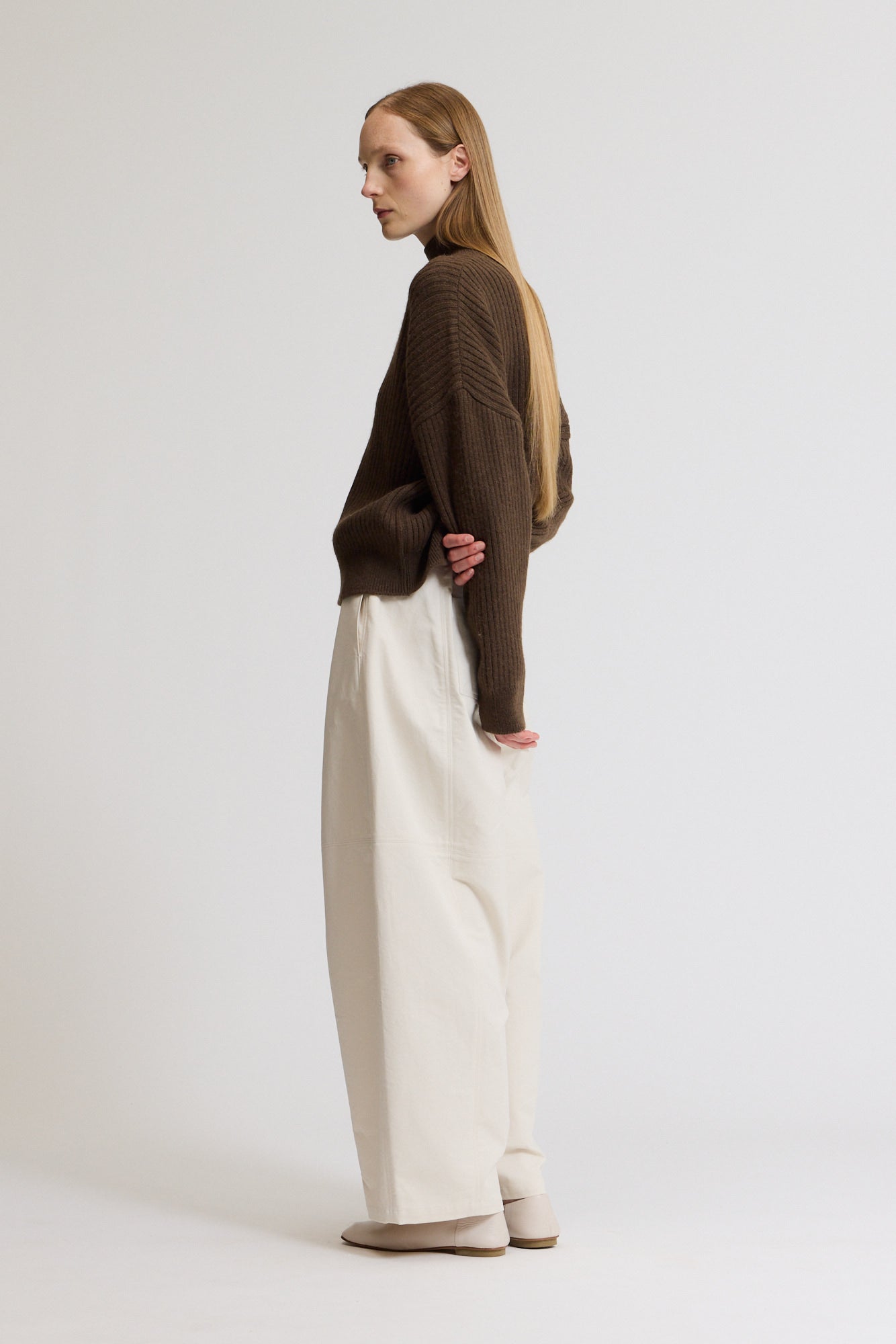 Ribbed Turtleneck Sweater