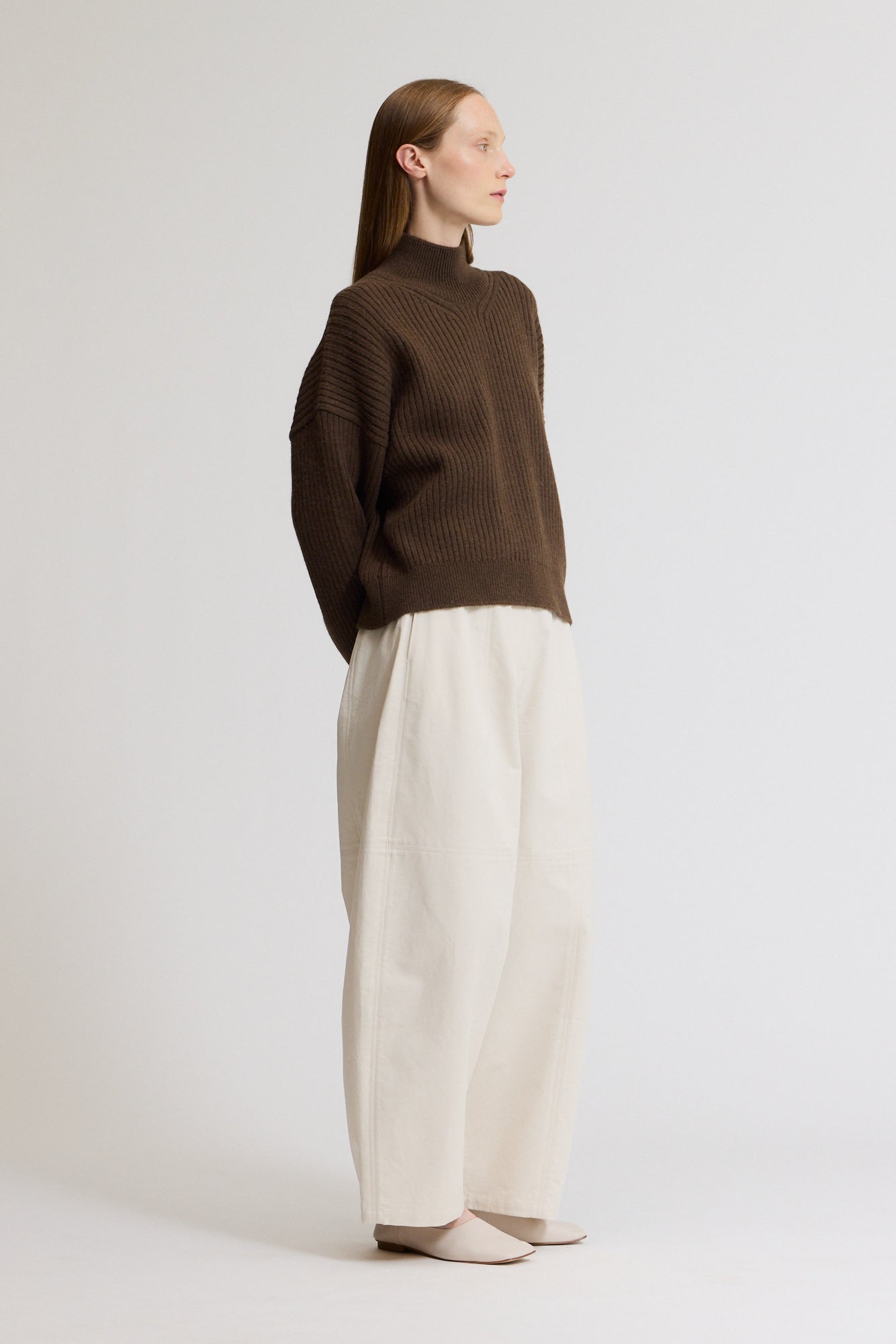 Seamed Barrel Pants