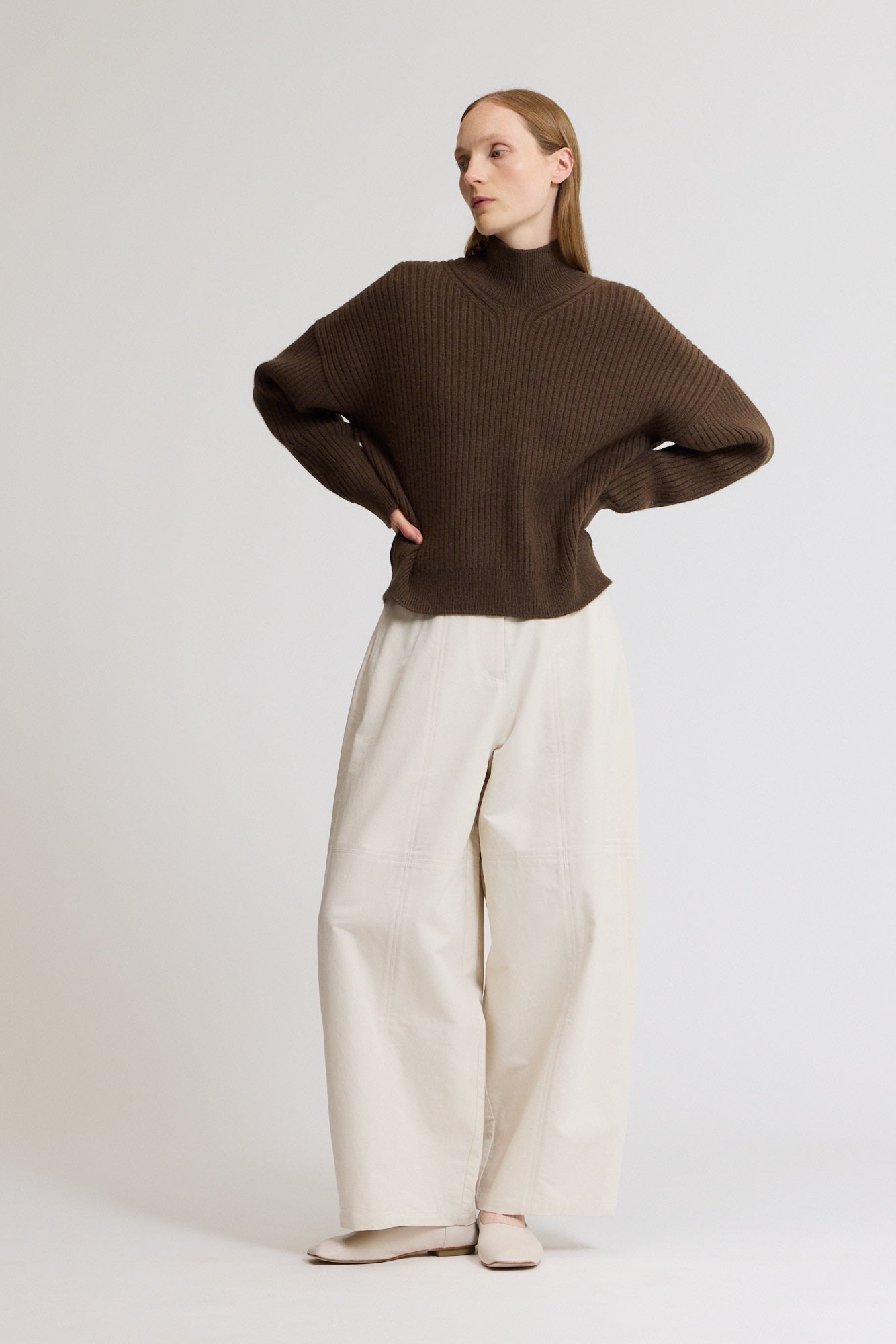 Seamed Barrel Pants