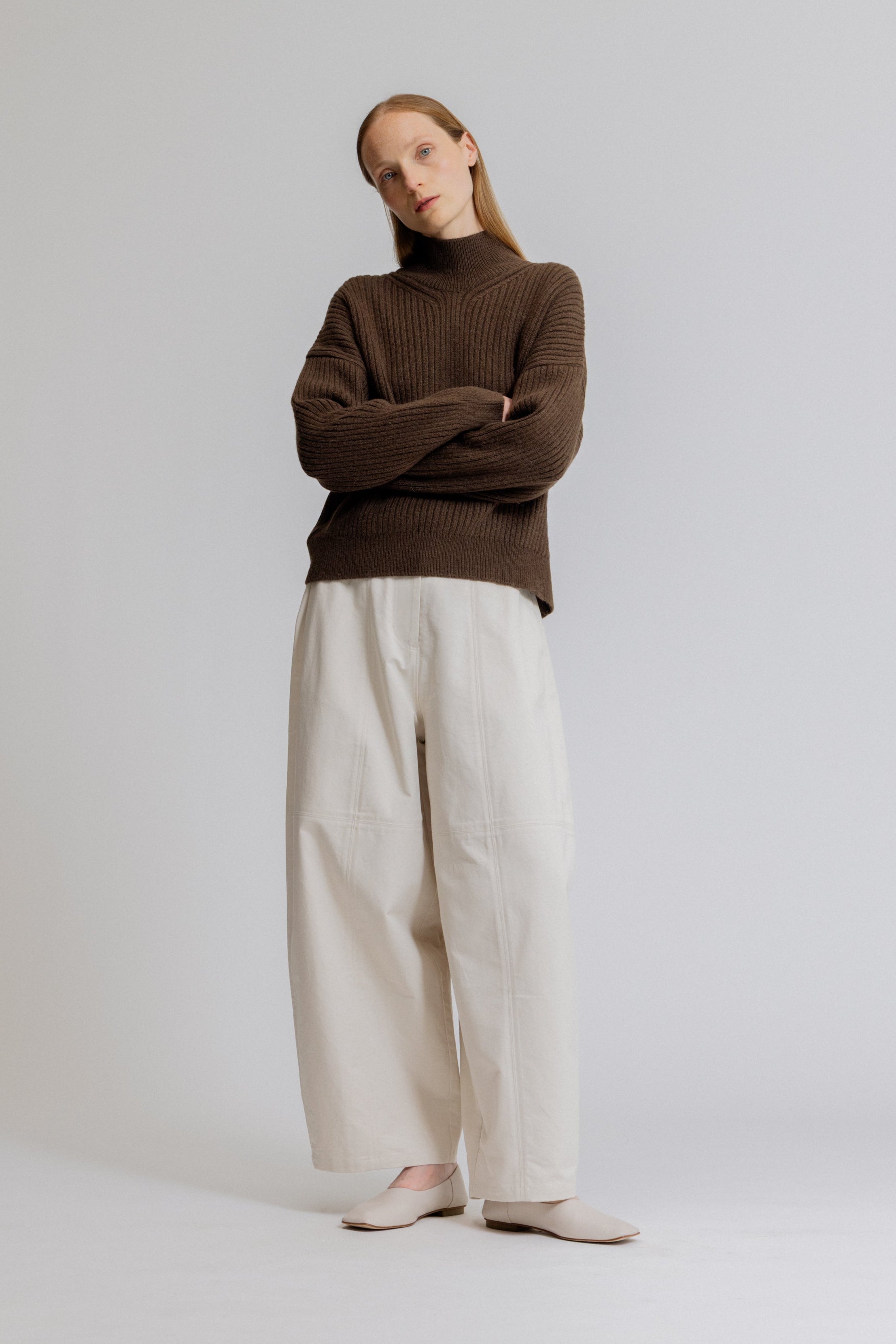 Seamed Barrel Pants
