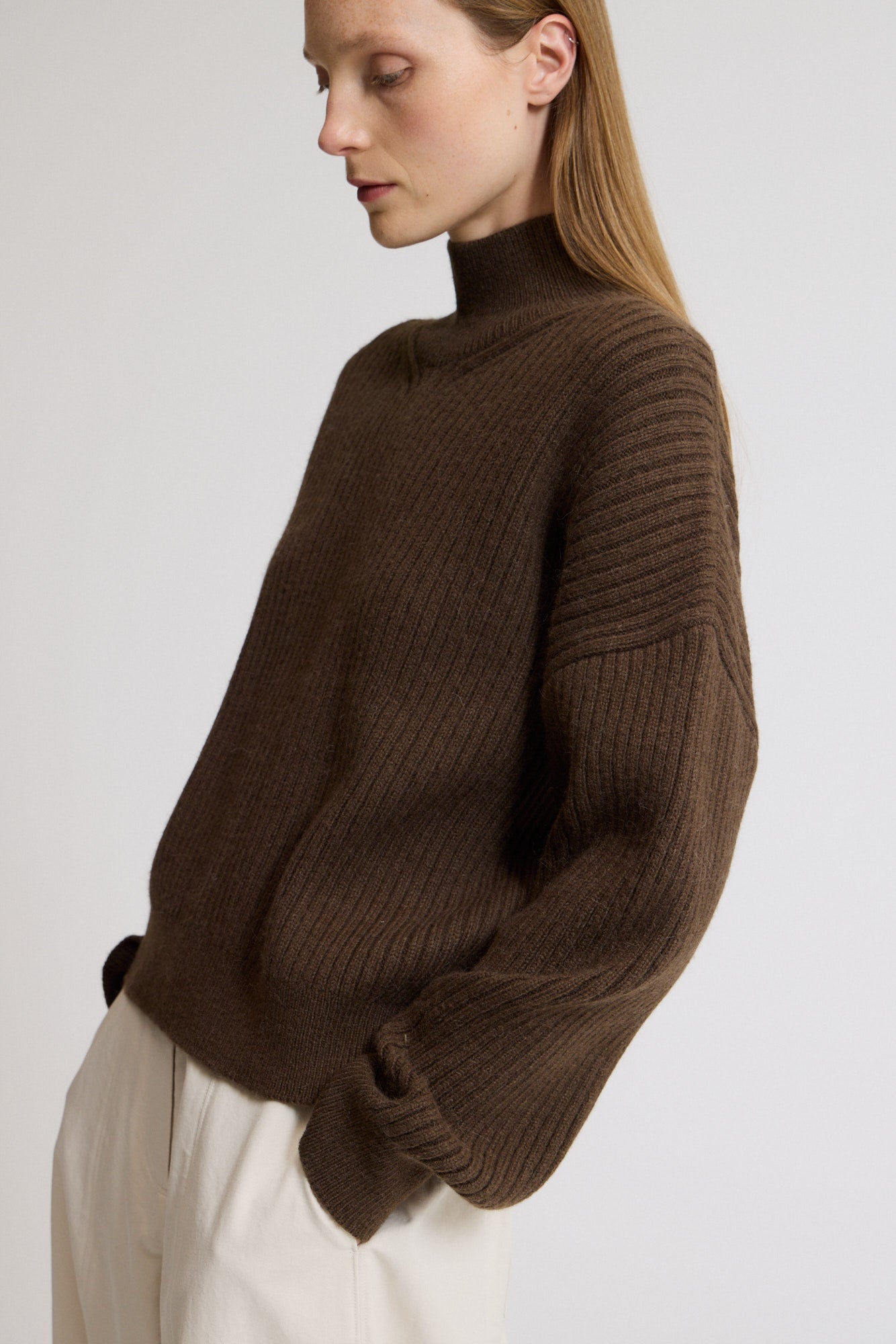 Ribbed Turtleneck Sweater