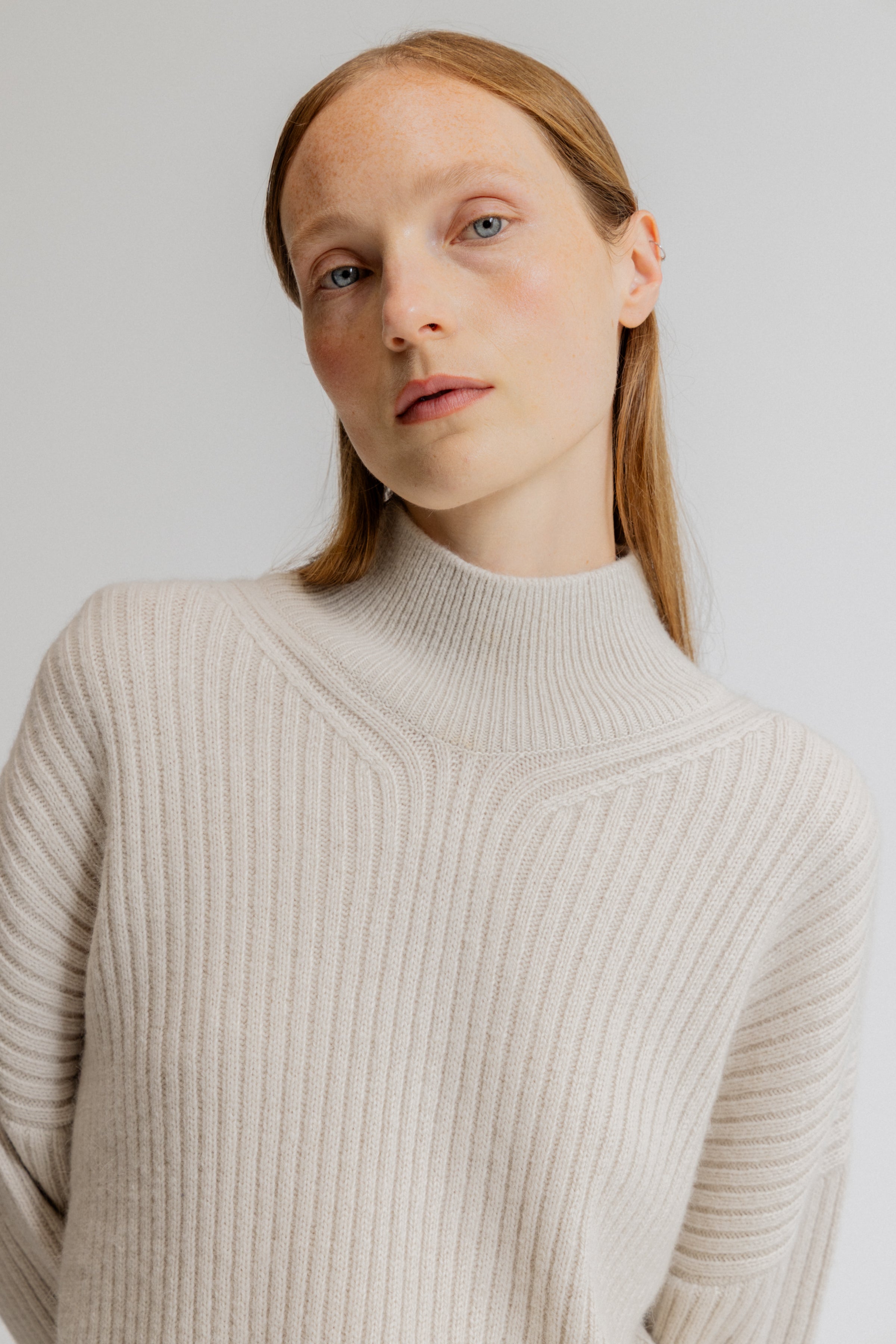 Ribbed Turtleneck Sweater