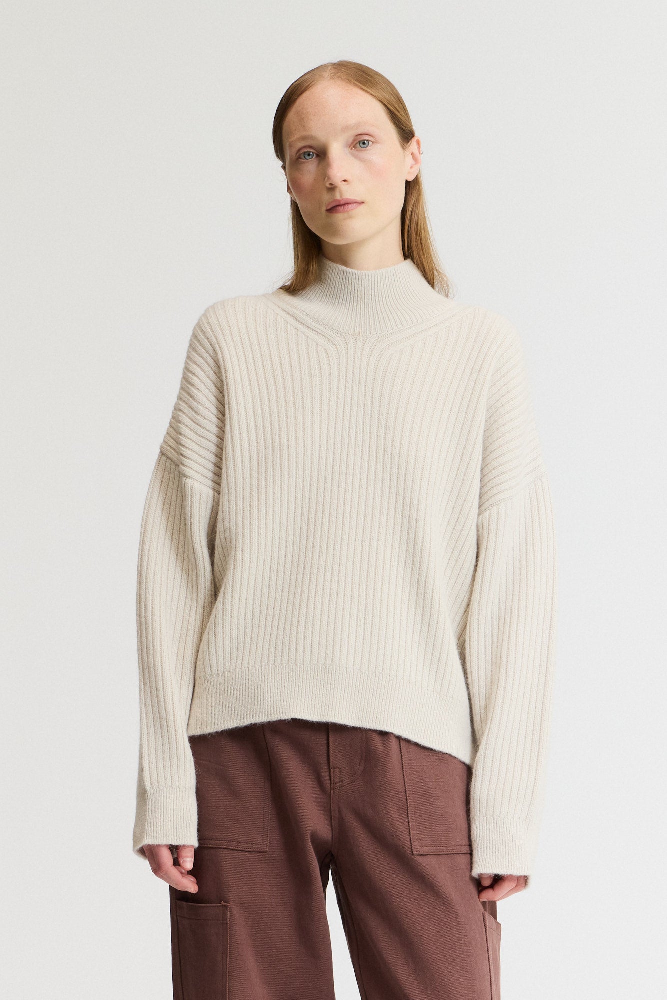 Ribbed Turtleneck Sweater
