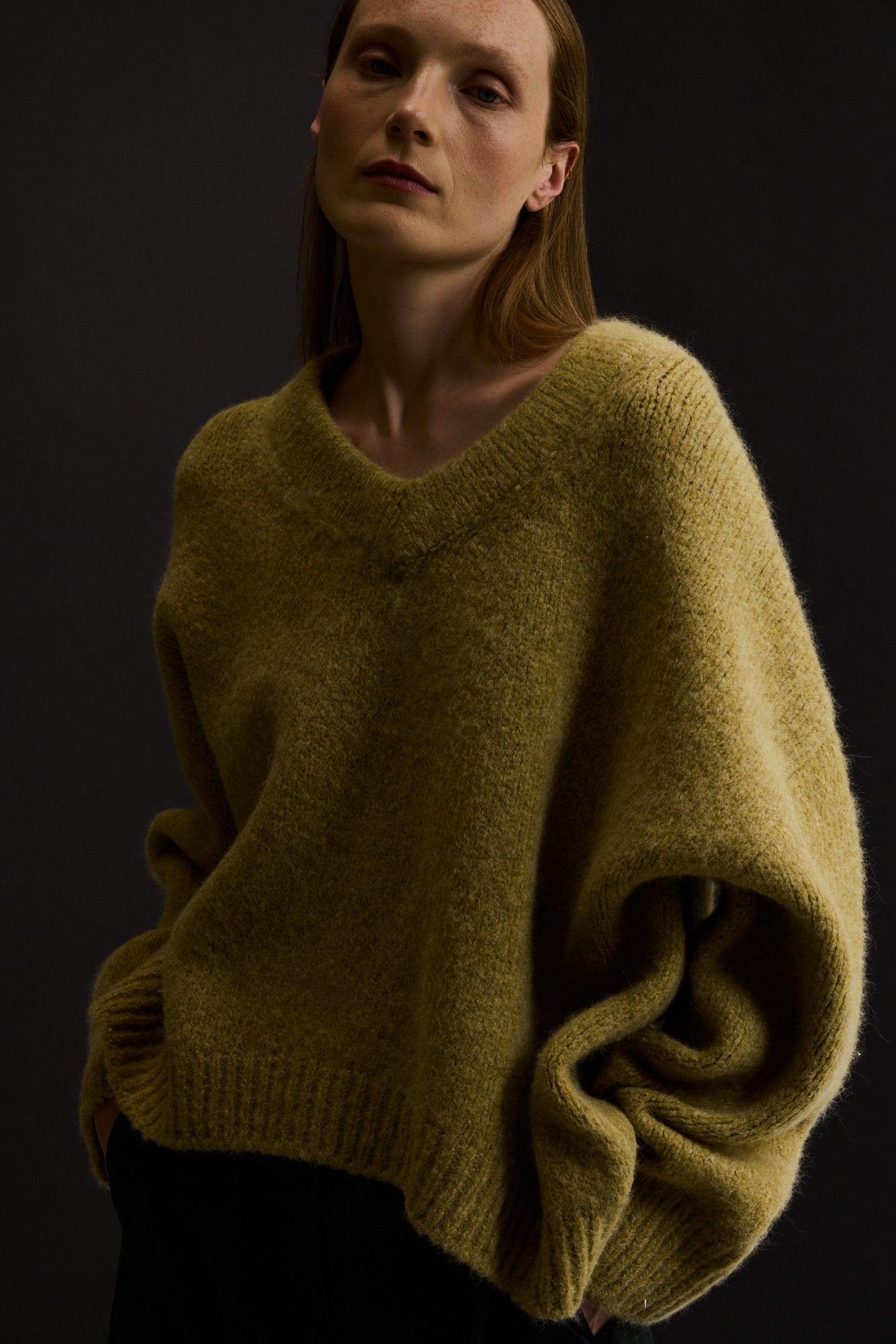 Oversized V-Neck Sweater