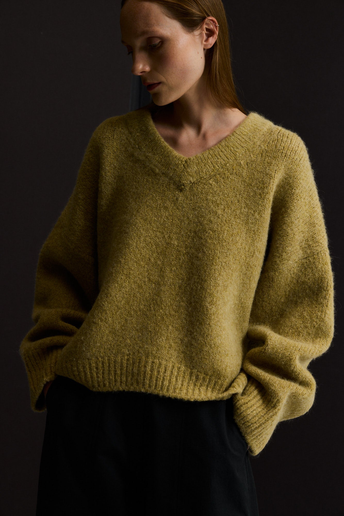 Oversized V-Neck Sweater