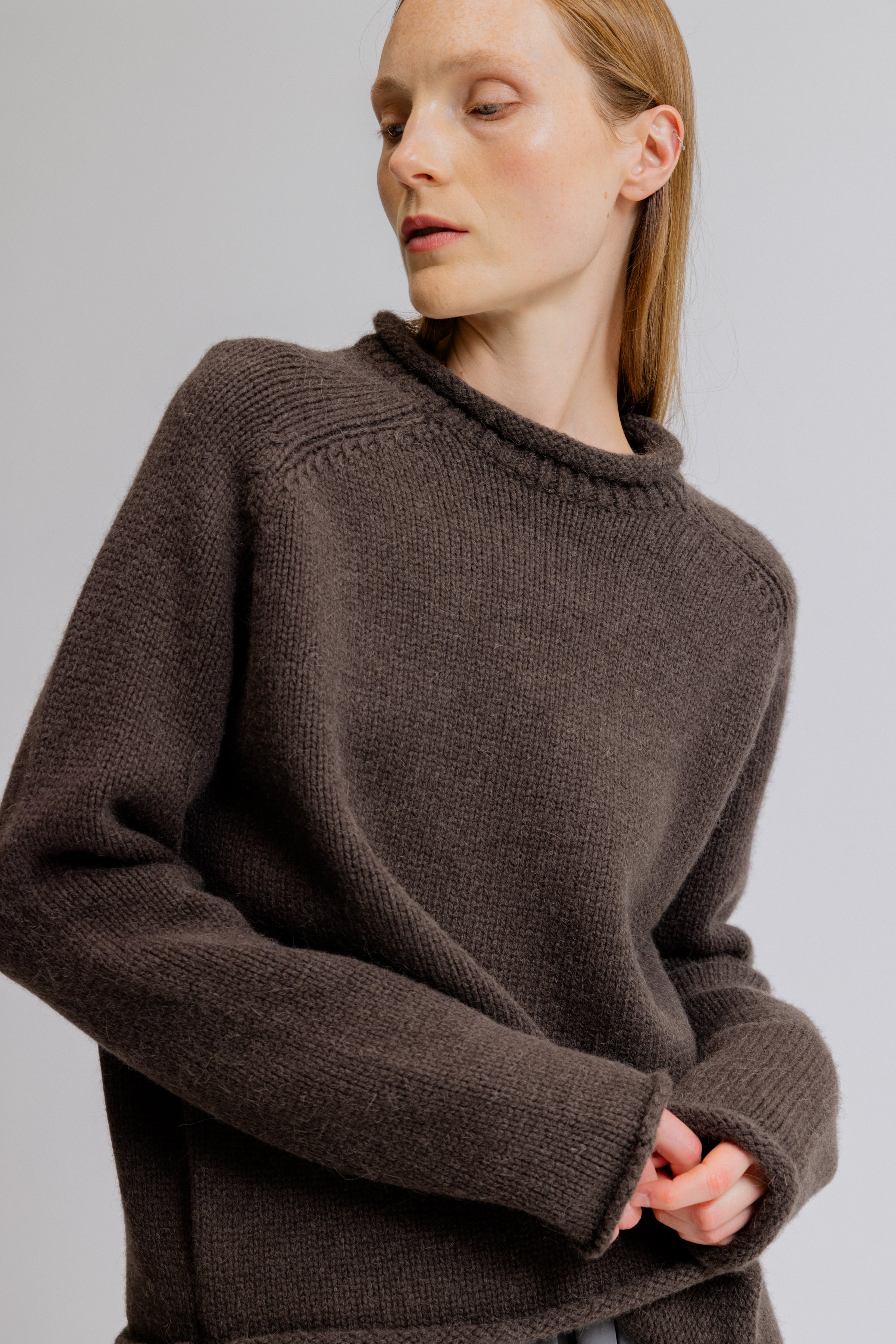 Rolled Edge Sweater