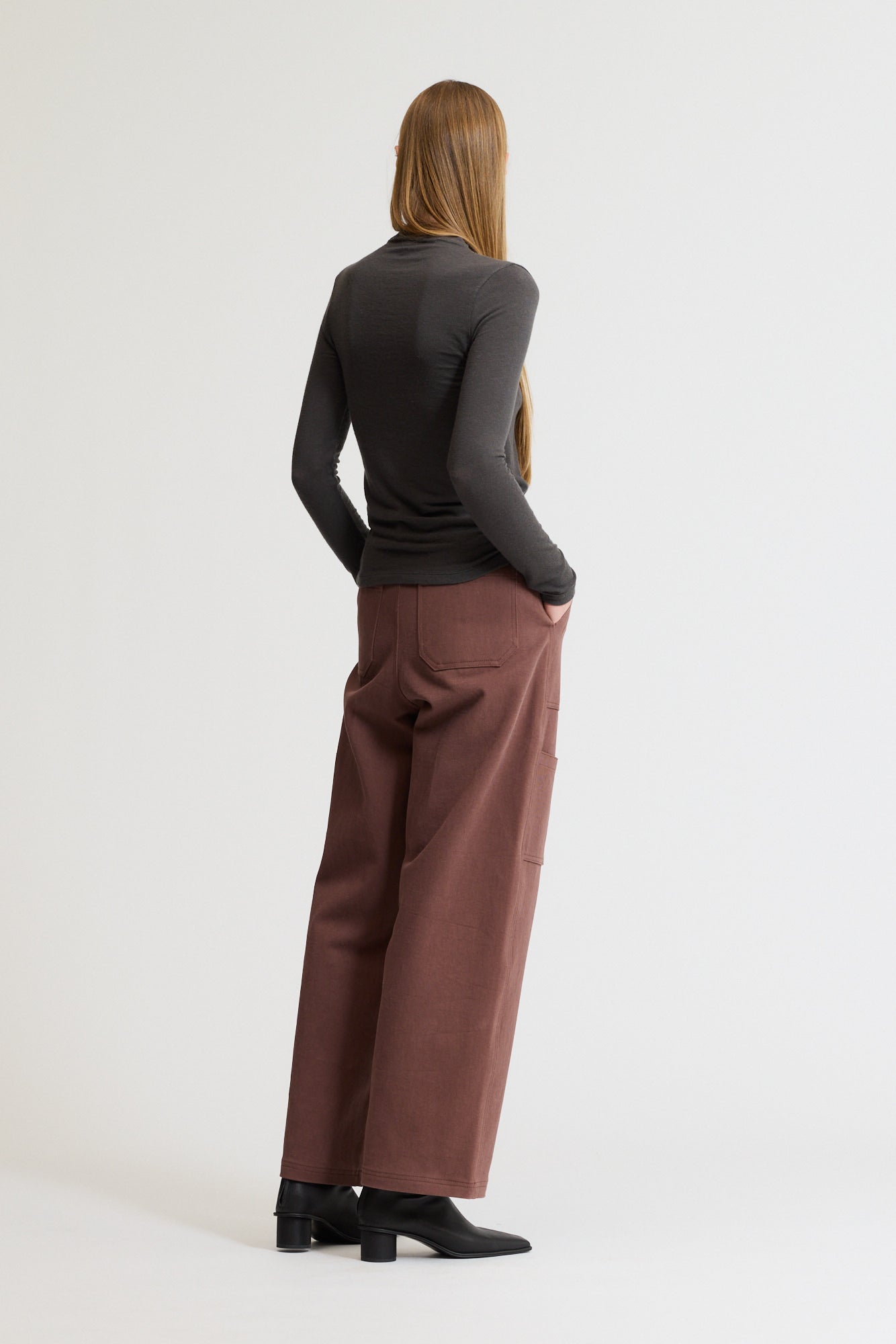 Mock Neck Long Sleeve Tee