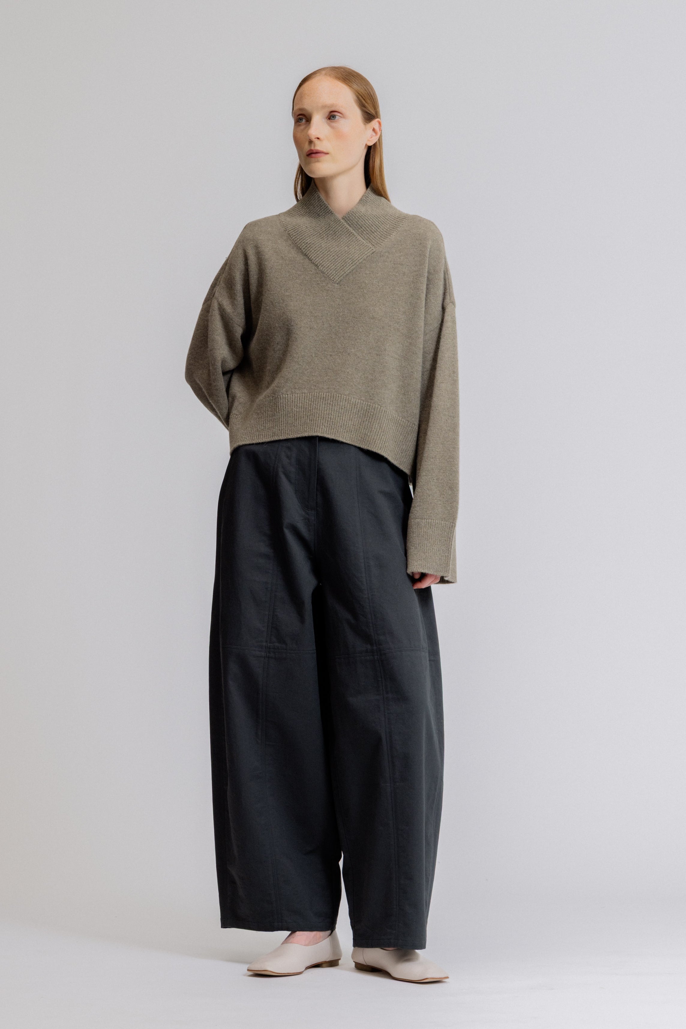 Seamed Barrel Pants