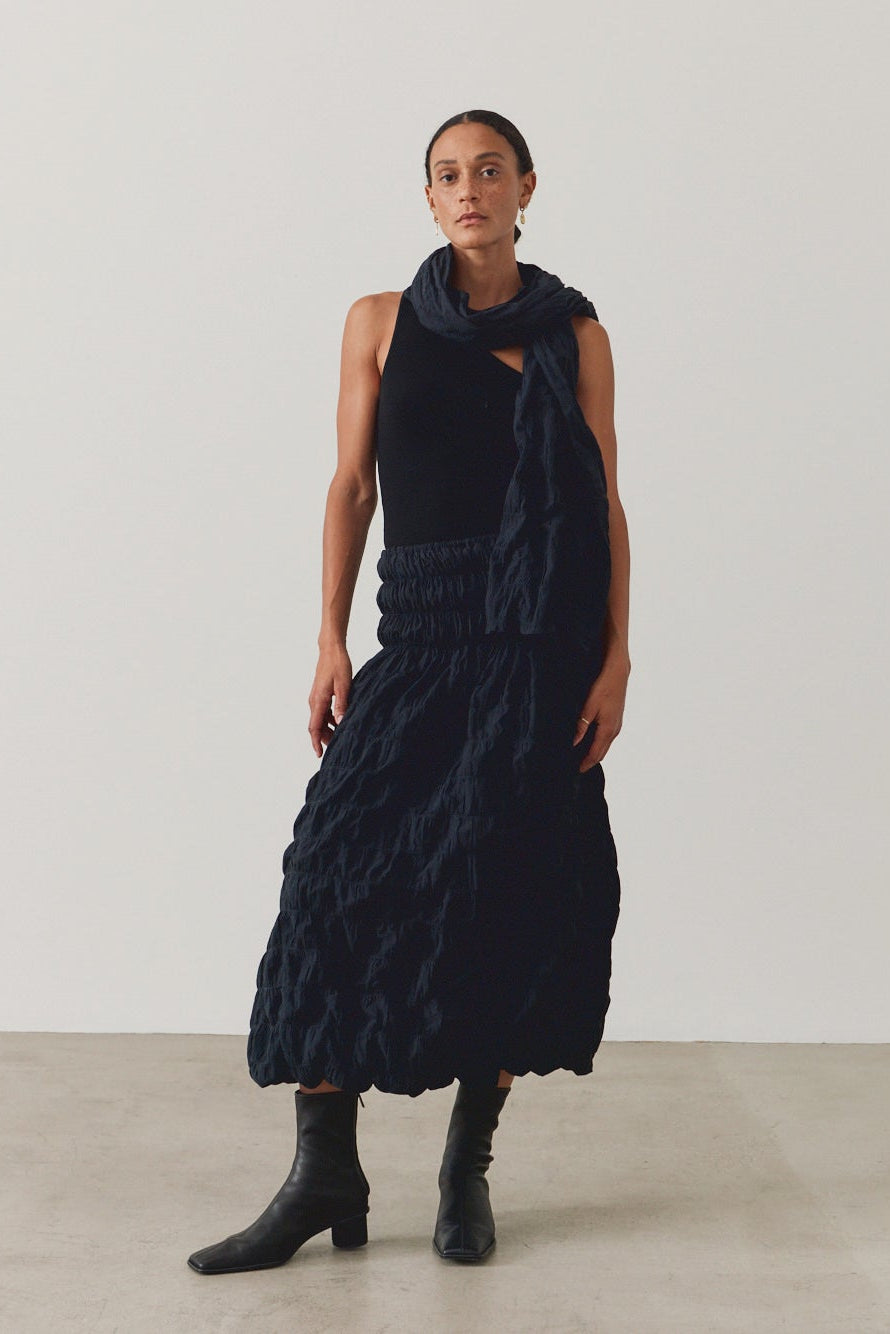 Textured Cotton Skirt