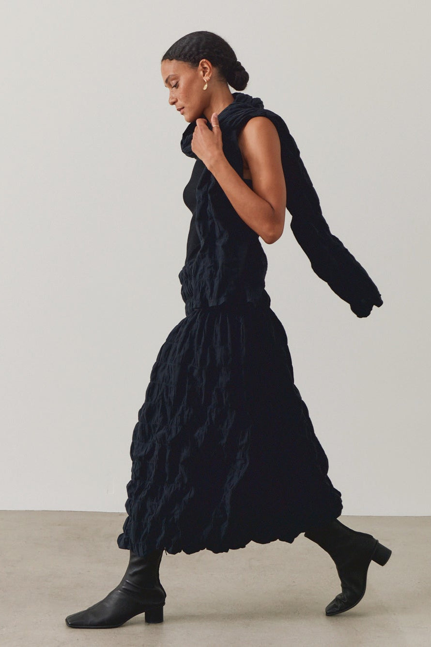 Textured Cotton Skirt