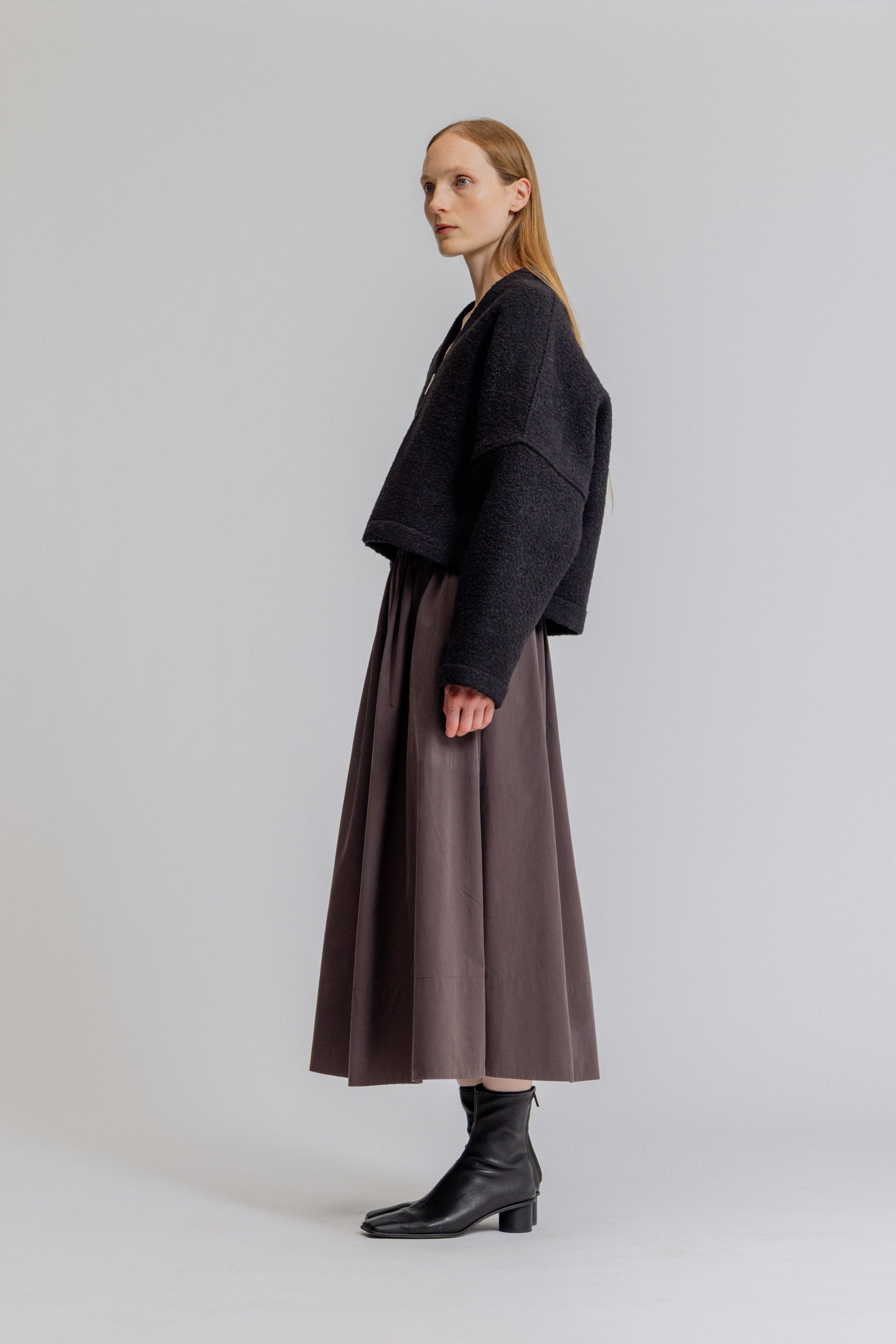 Cropped Bouclé Jacket