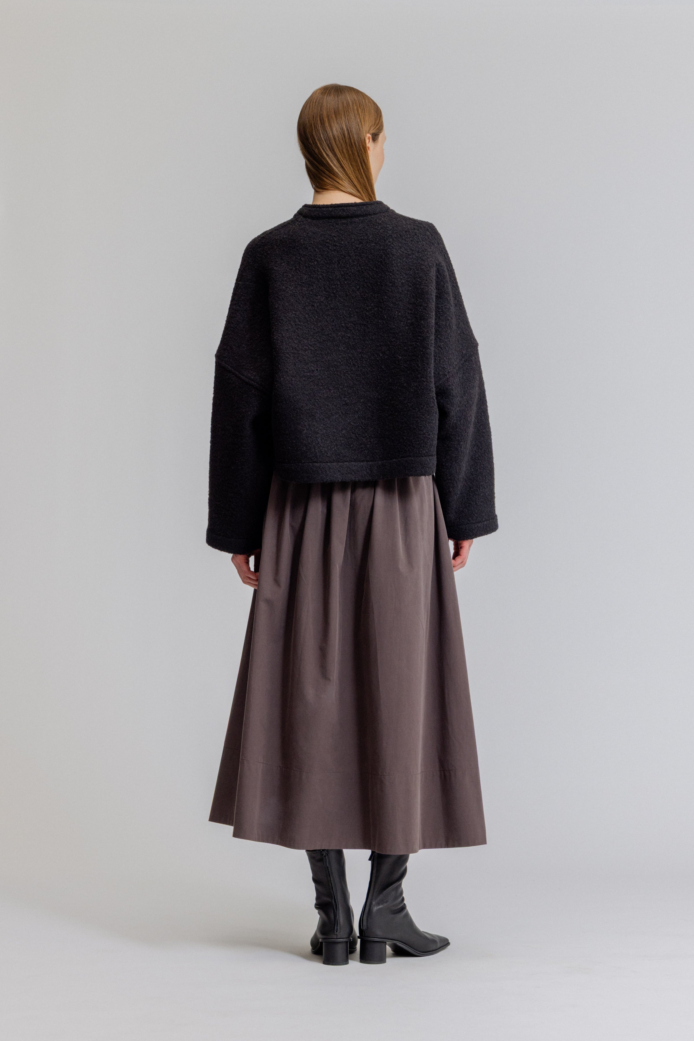 Cropped Bouclé Jacket