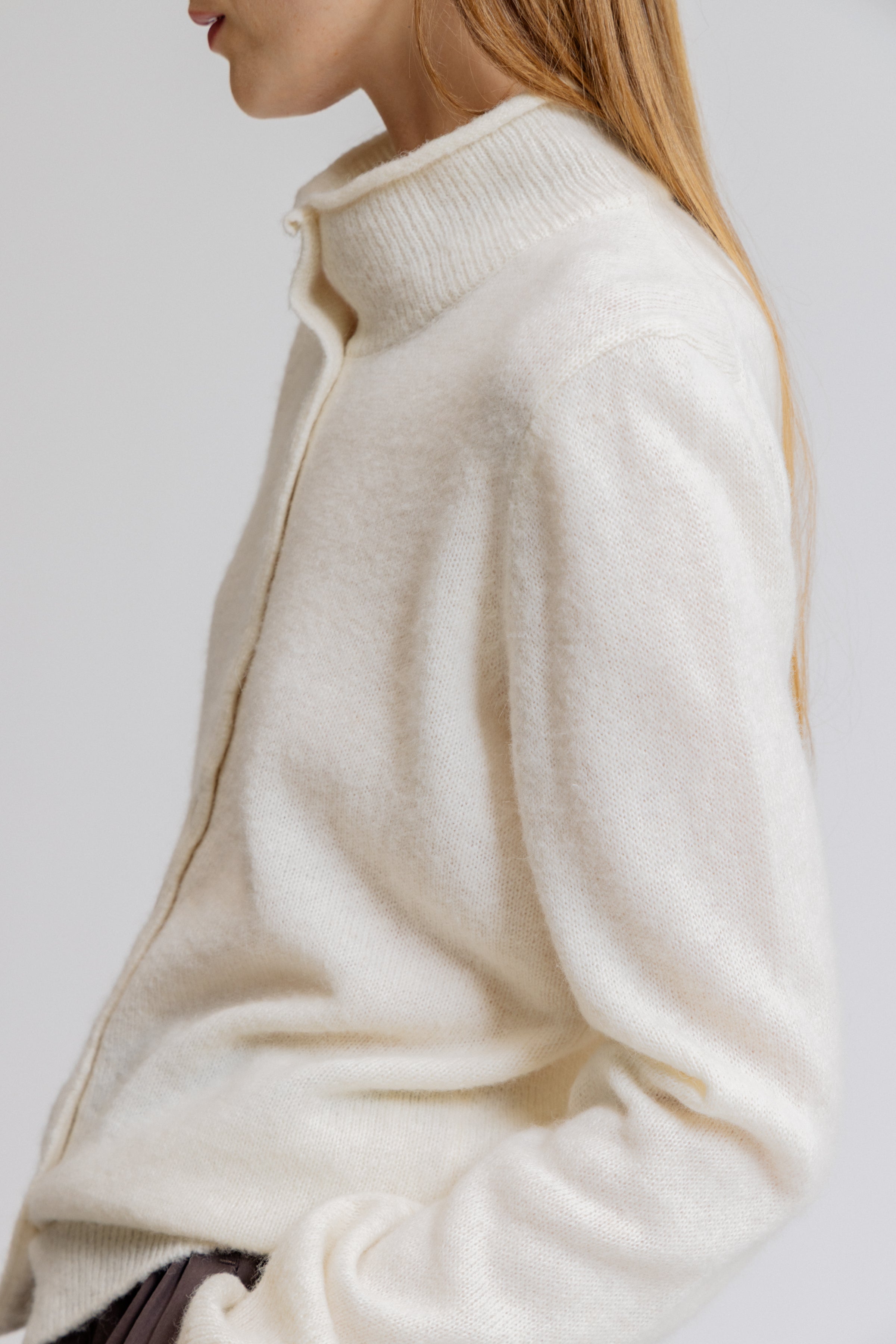 Funnel Neck Cardigan