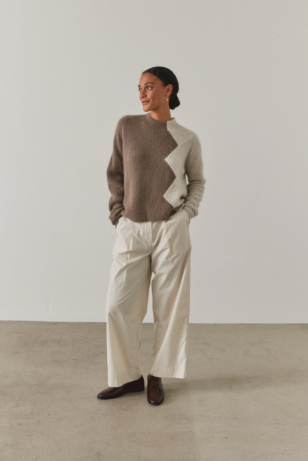 Cable Block Sweater