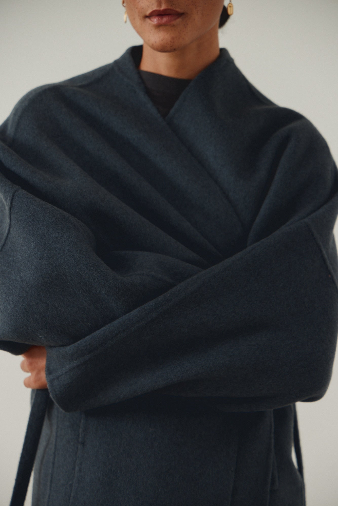 Oversized Short Wool Coat