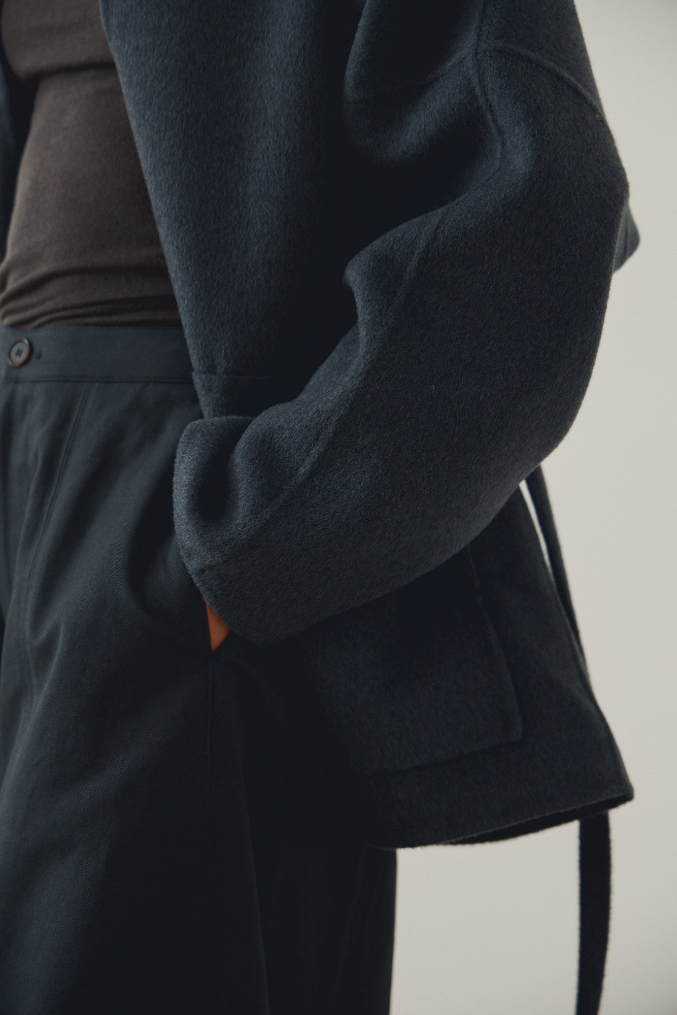 Oversized Short Wool Coat